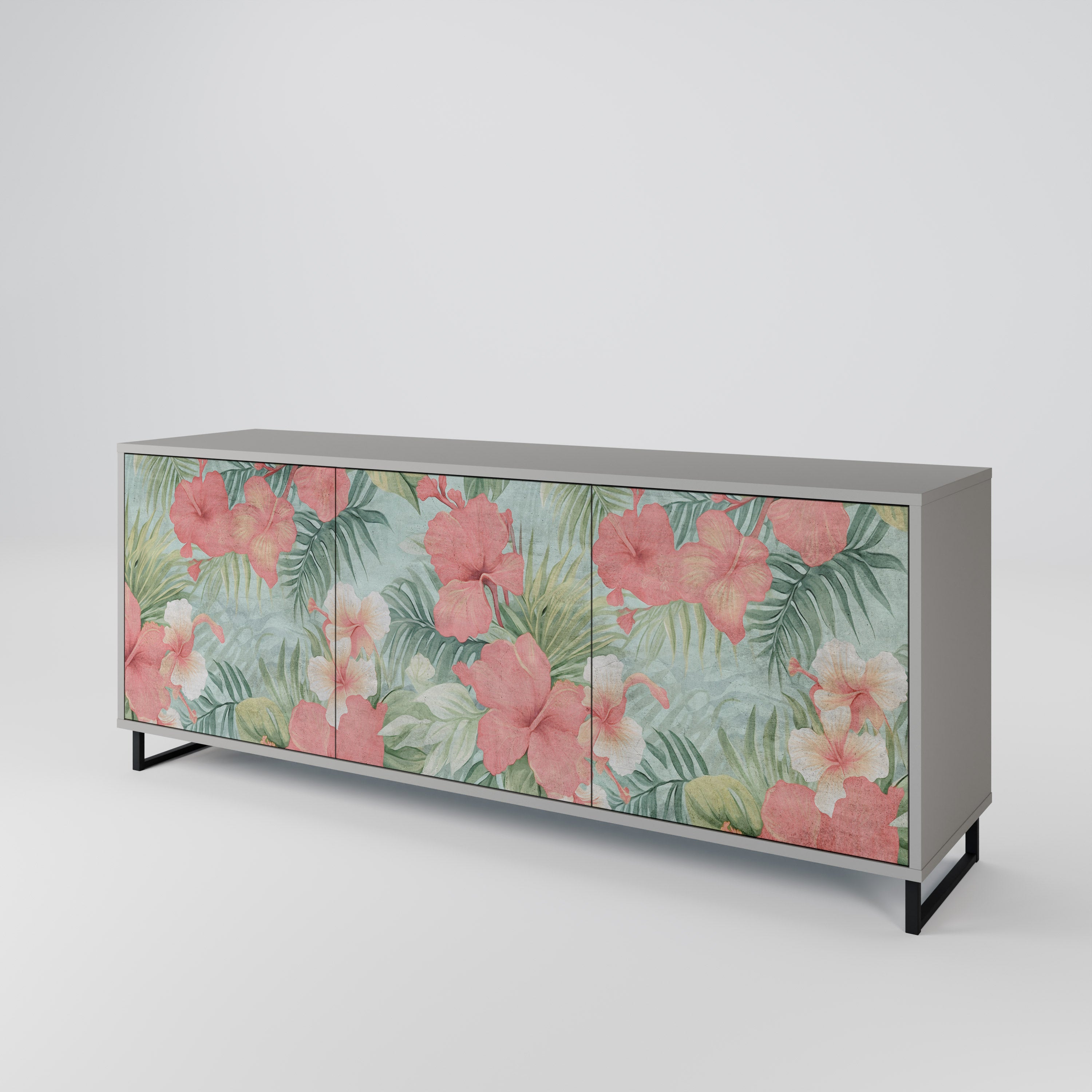 HAWAIIAN SPIRIT Komoda 3-drzwiowa korpus Szary
