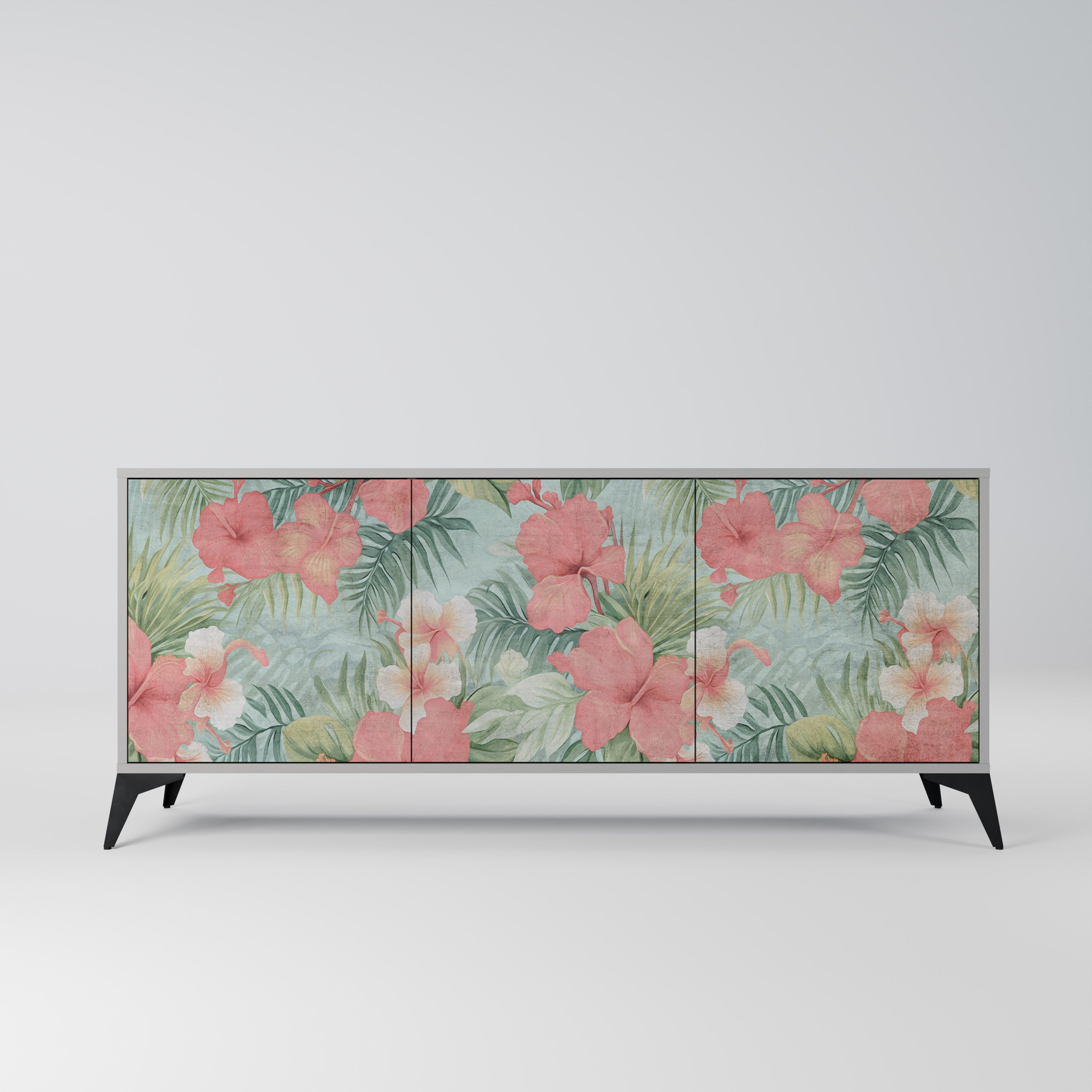 HAWAIIAN SPIRIT Komoda 3-drzwiowa korpus Szary