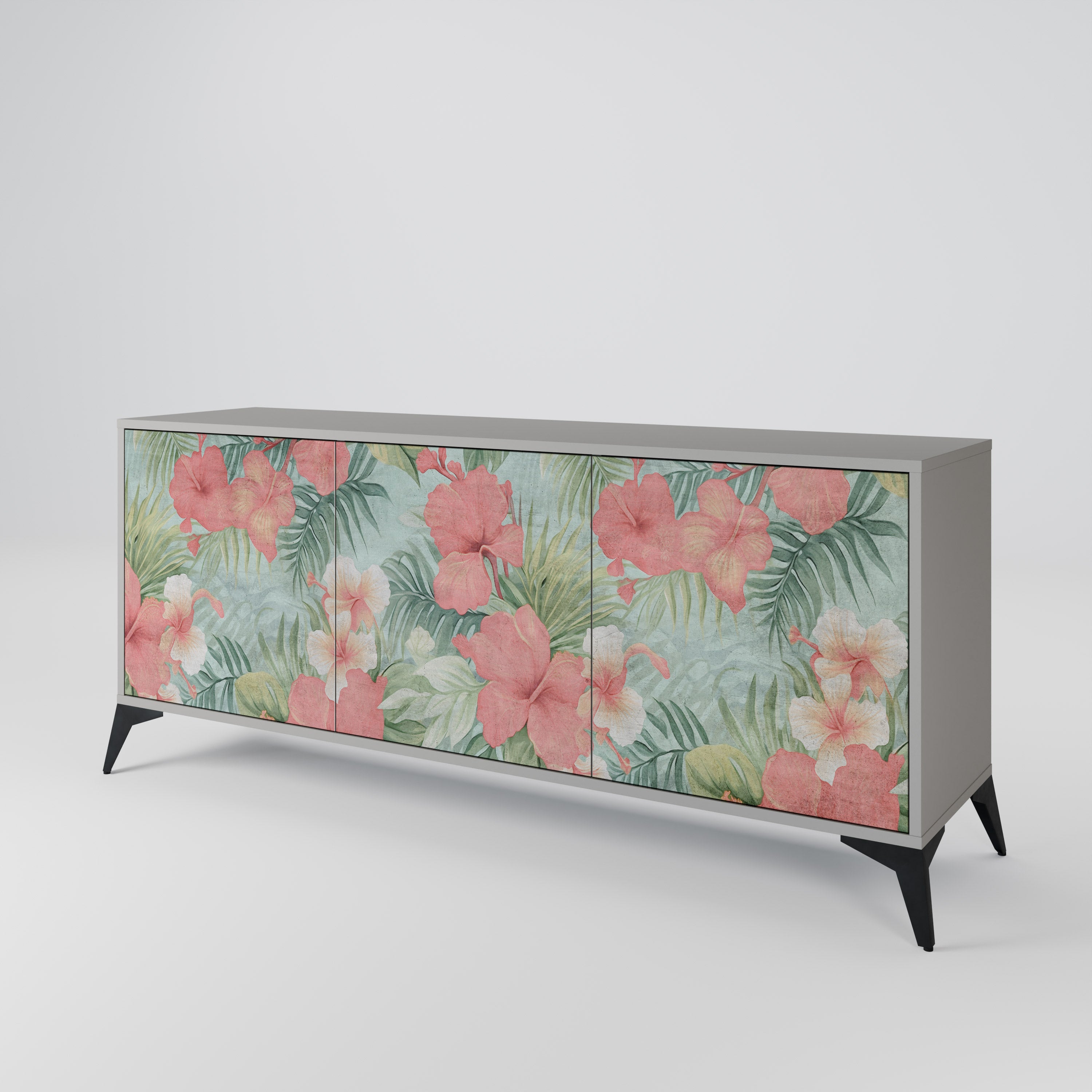 HAWAIIAN SPIRIT Komoda 3-drzwiowa korpus Szary