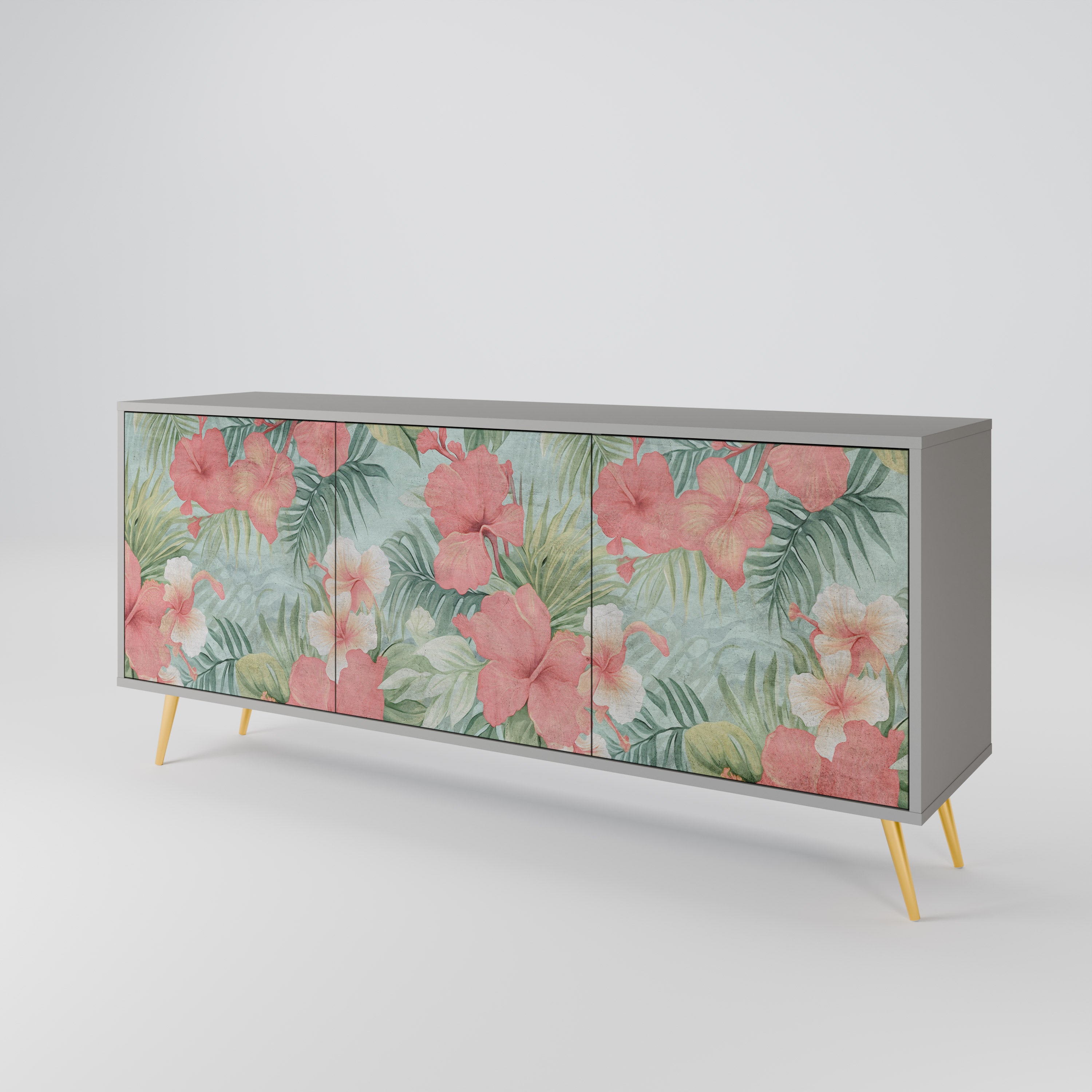 HAWAIIAN SPIRIT Komoda 3-drzwiowa korpus Szary