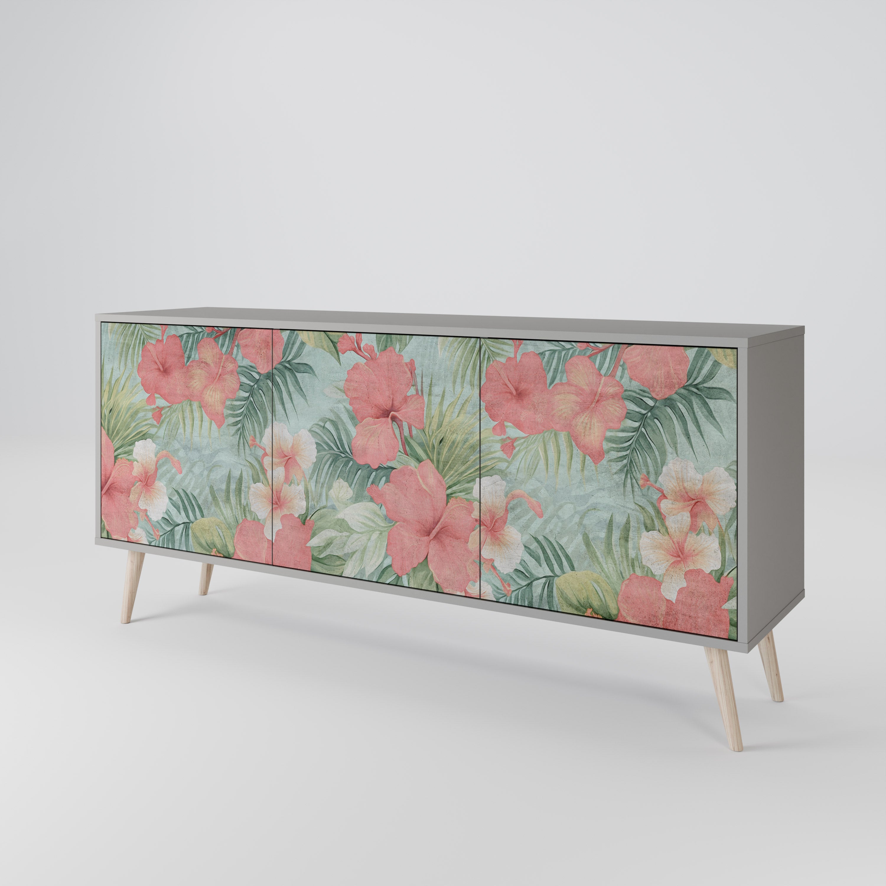 HAWAIIAN SPIRIT Komoda 3-drzwiowa korpus Szary
