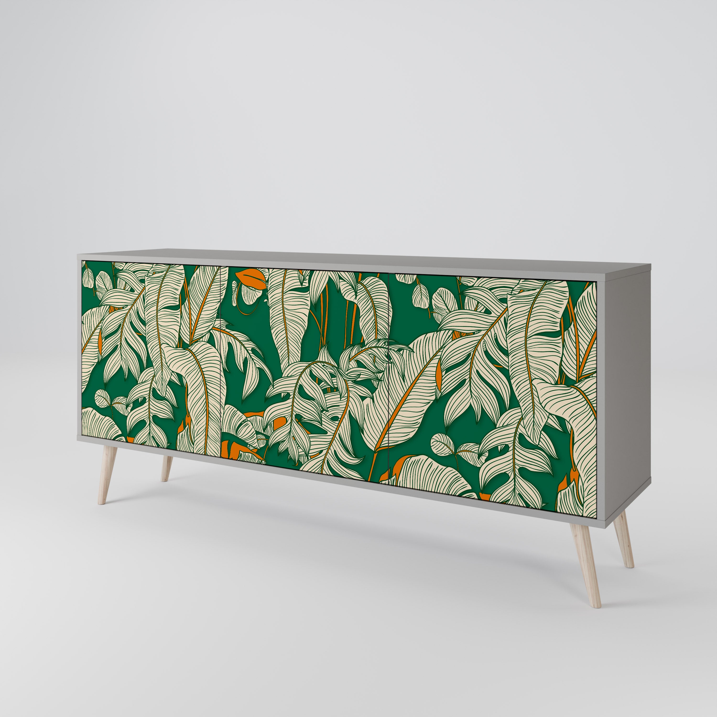 VERDANT PLEASURES Komoda 3-drzwiowa korpus Szary