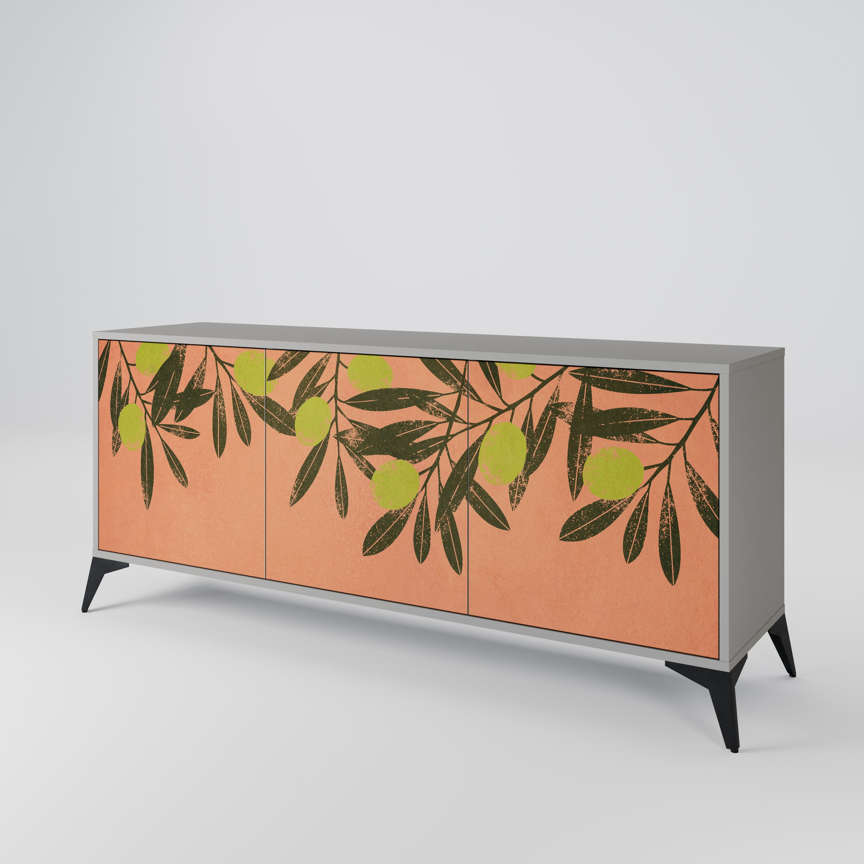JUICY OLIVES Komoda 3-drzwiowa korpus Szary