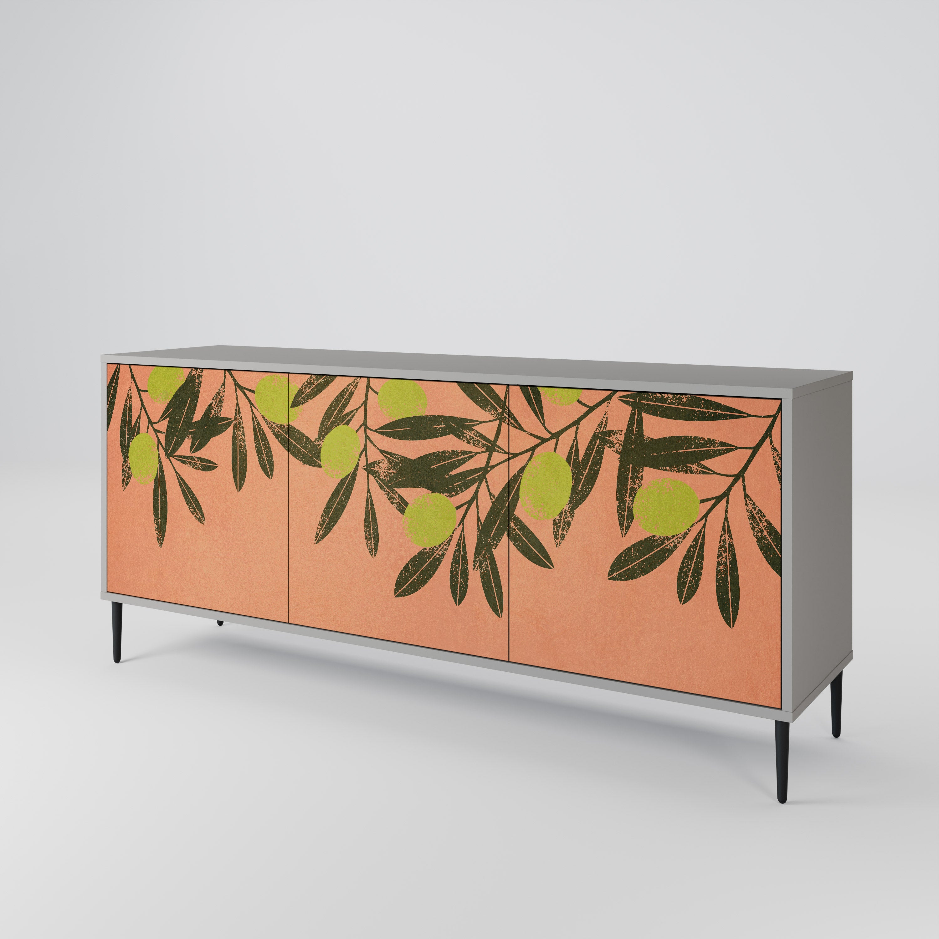 JUICY OLIVES Komoda 3-drzwiowa korpus Szary