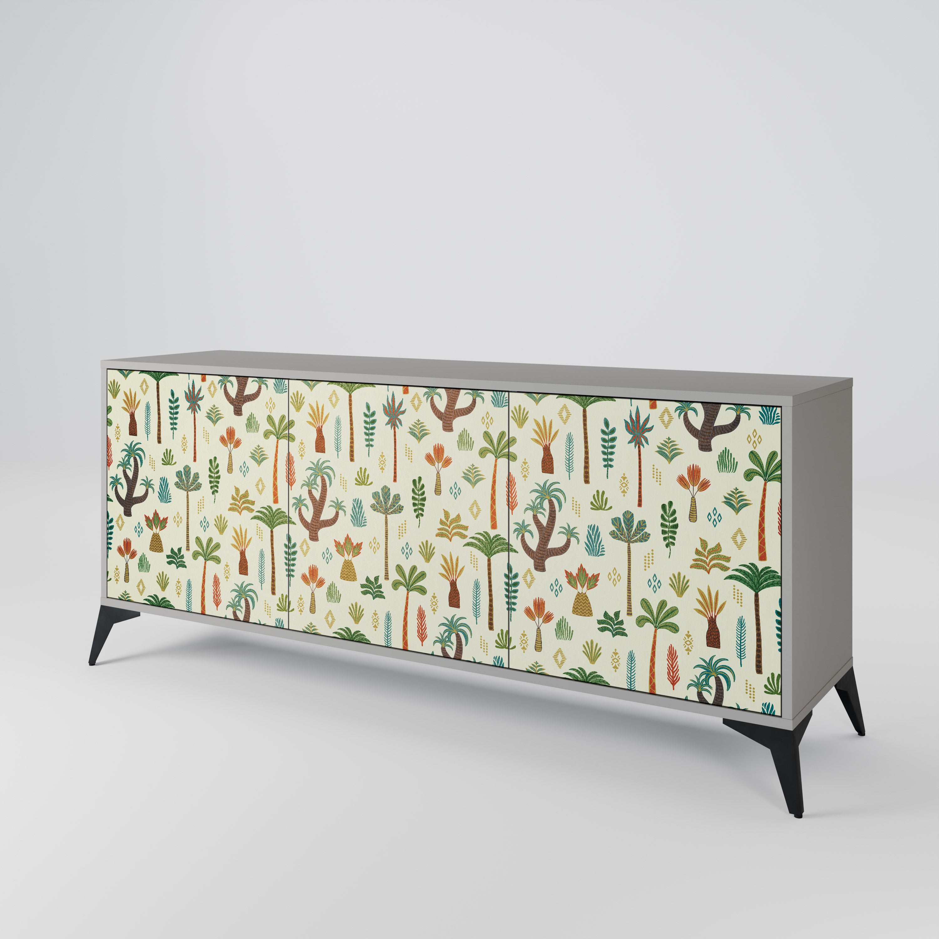 PALM SPRING Komoda 3-drzwiowa korpus Szary