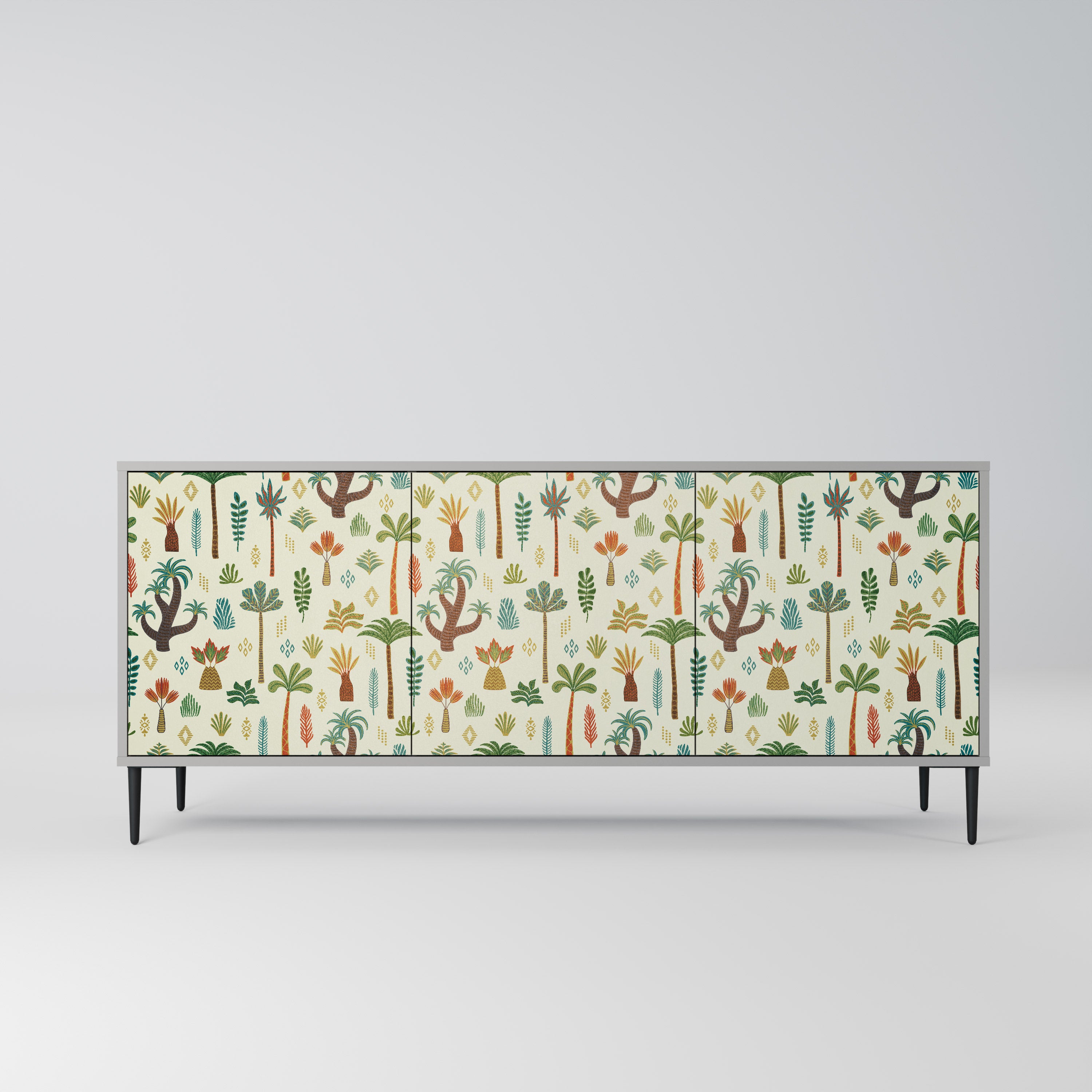 PALM SPRING Komoda 3-drzwiowa korpus Szary