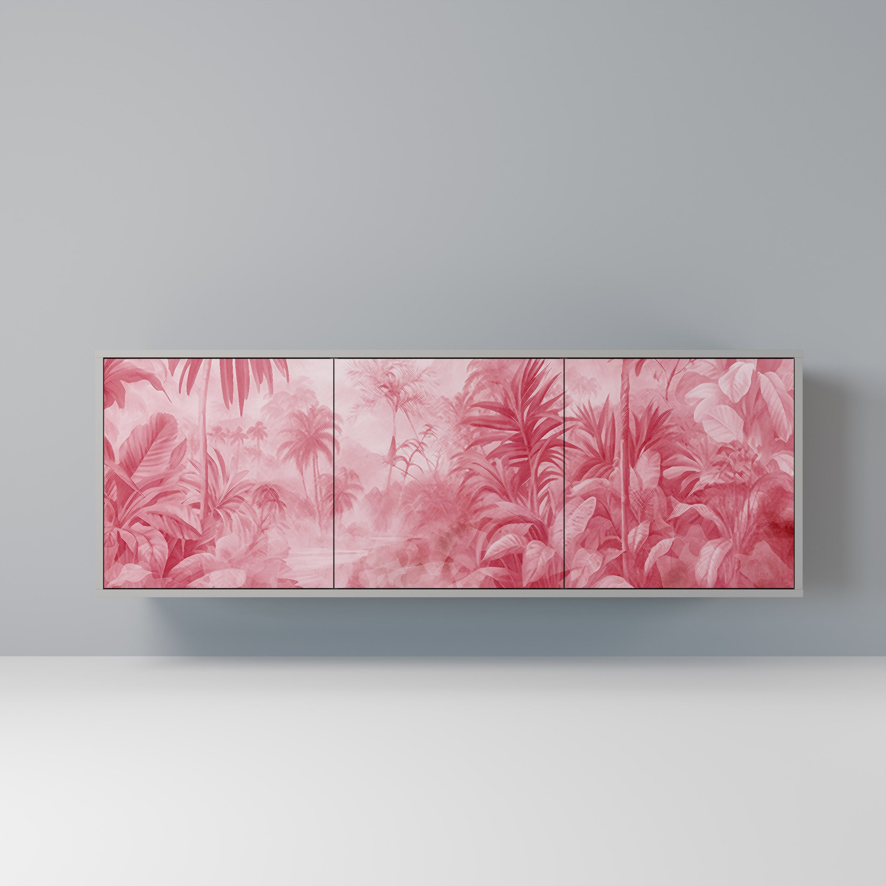 SWEET TROPICS Komoda 3-drzwiowa korpus Szary