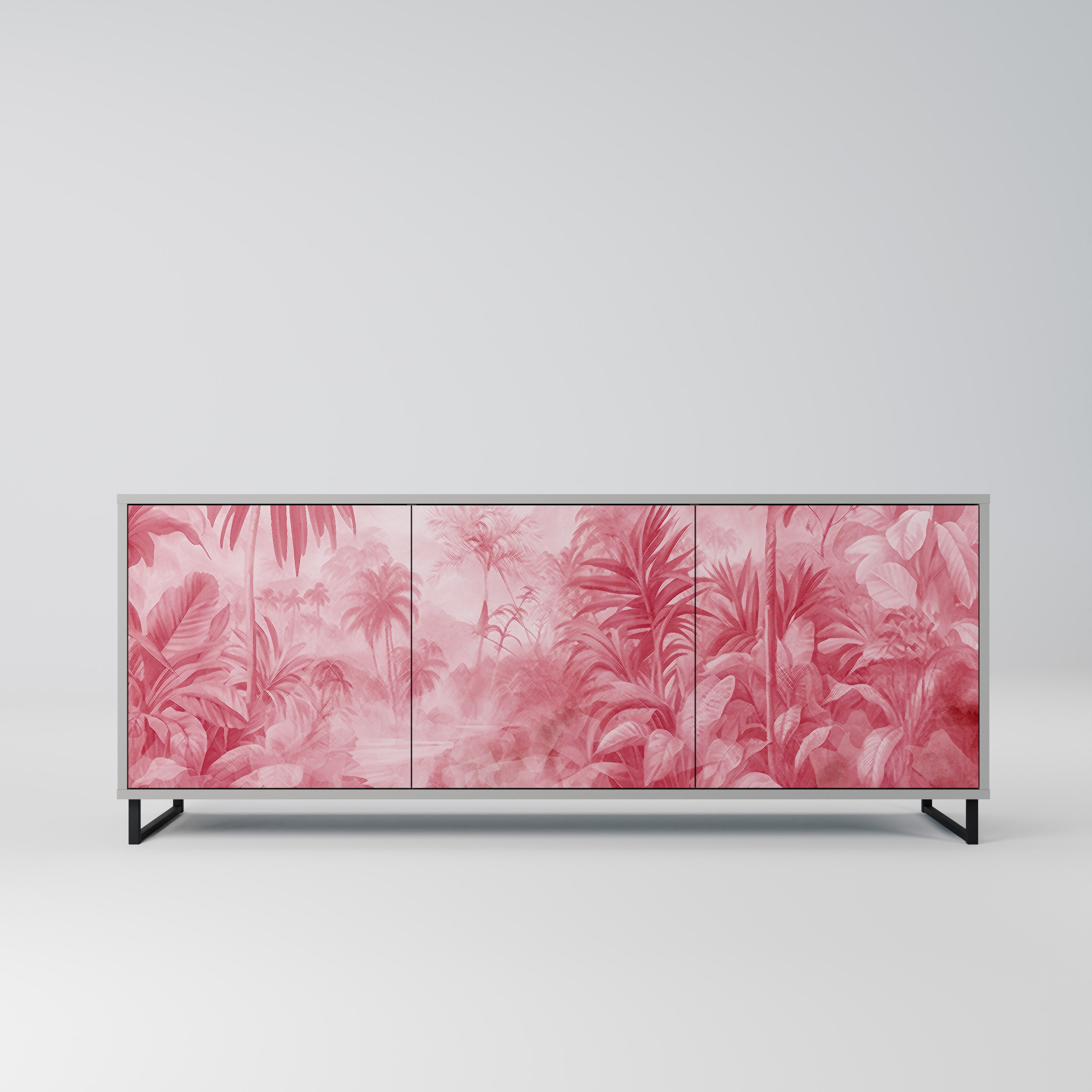 SWEET TROPICS Komoda 3-drzwiowa korpus Szary