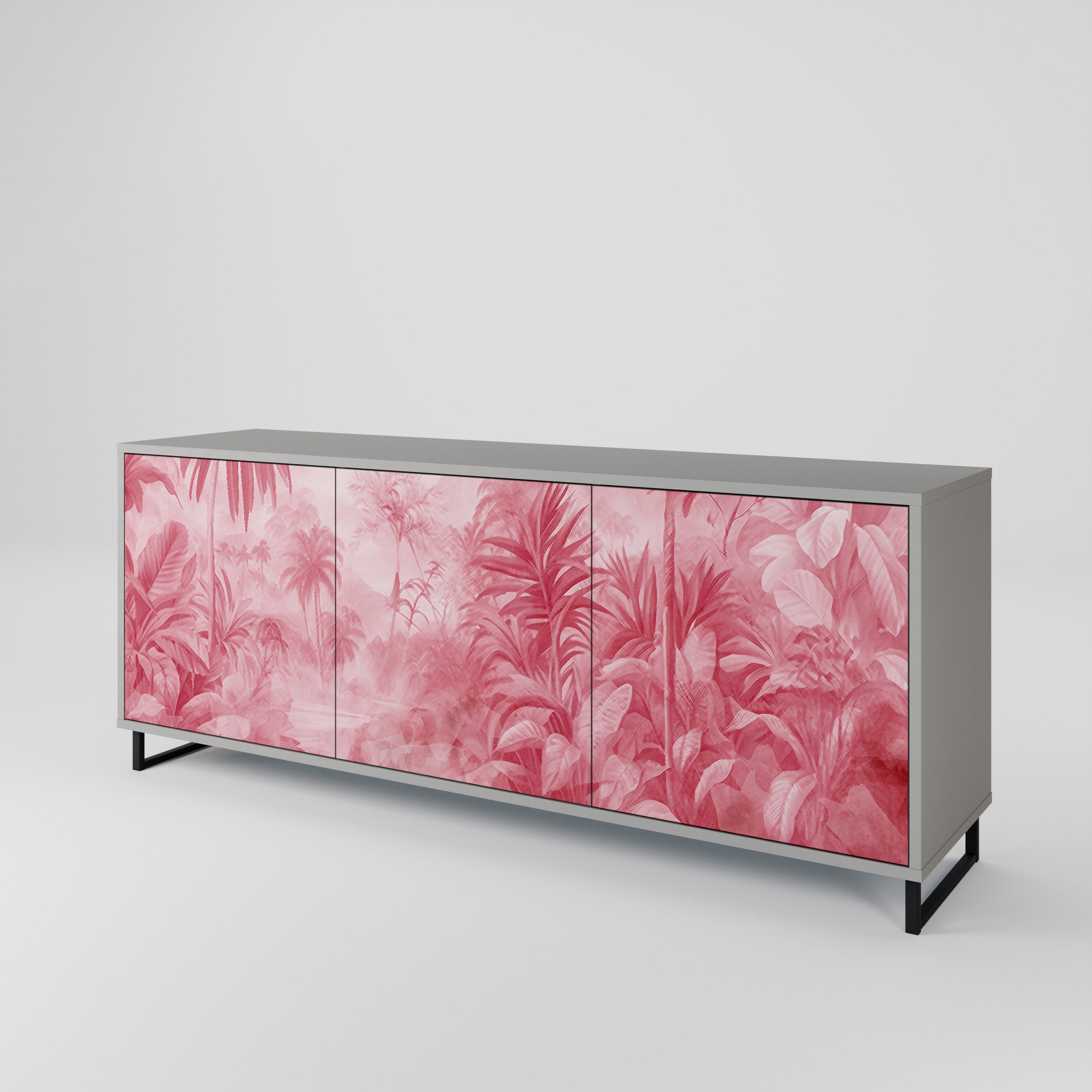 SWEET TROPICS Komoda 3-drzwiowa korpus Szary