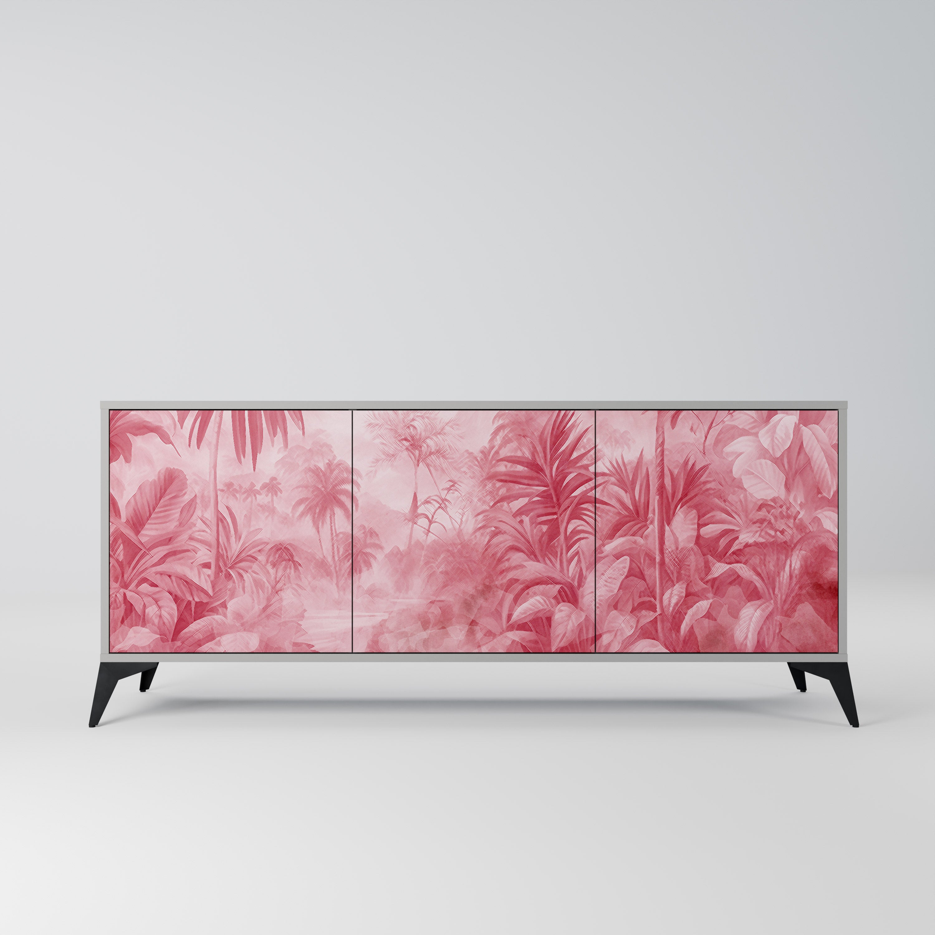 SWEET TROPICS Komoda 3-drzwiowa korpus Szary