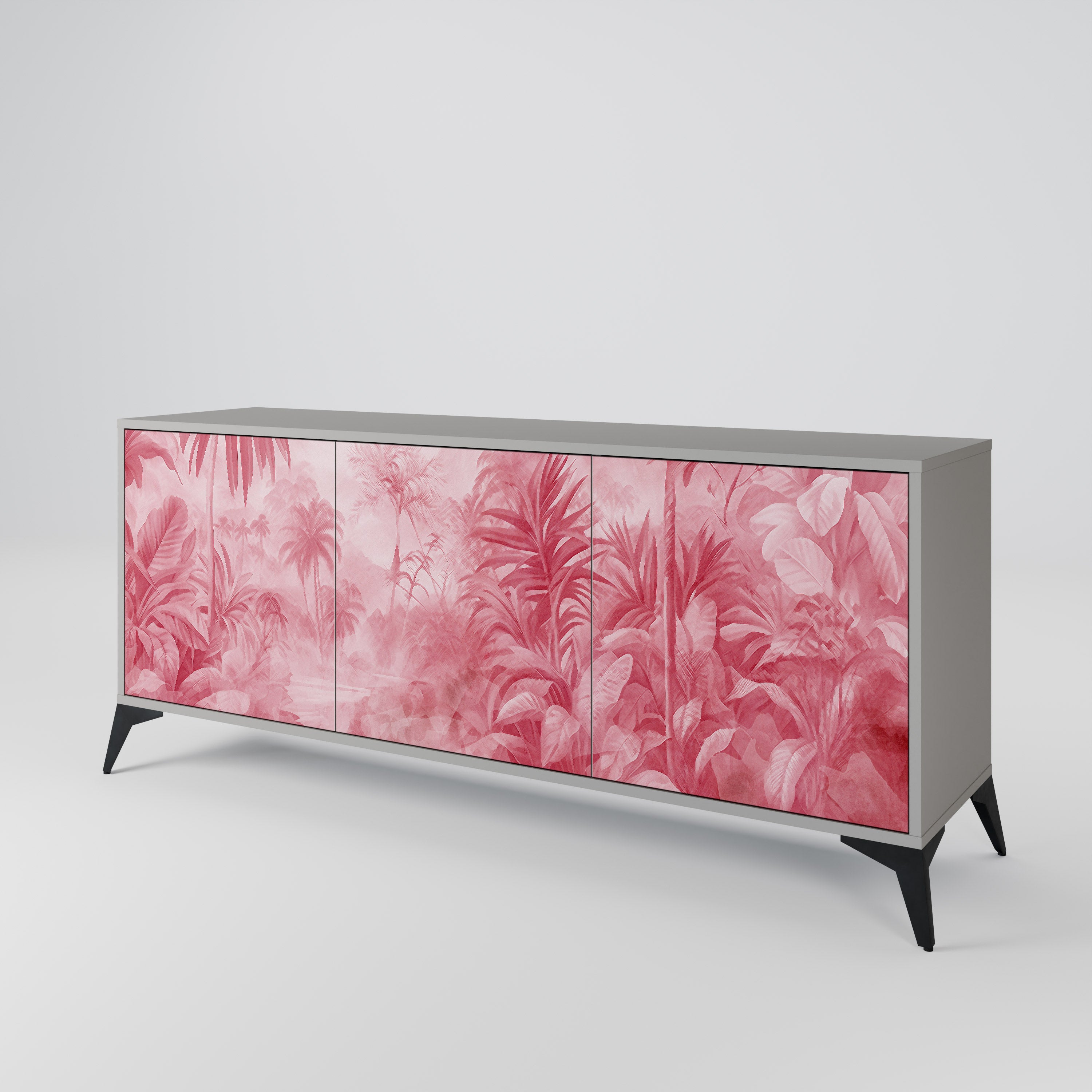 SWEET TROPICS Komoda 3-drzwiowa korpus Szary