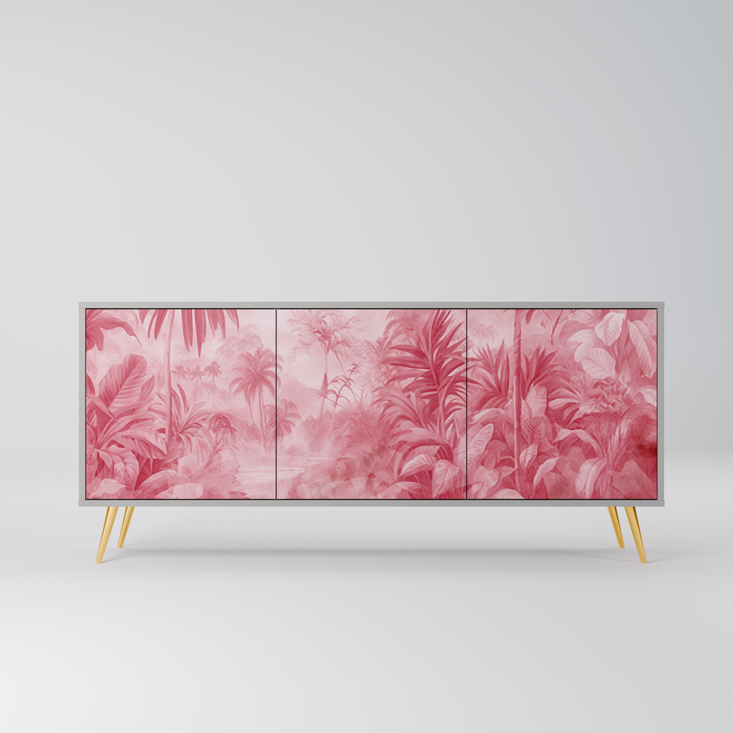 SWEET TROPICS Komoda 3-drzwiowa korpus Szary