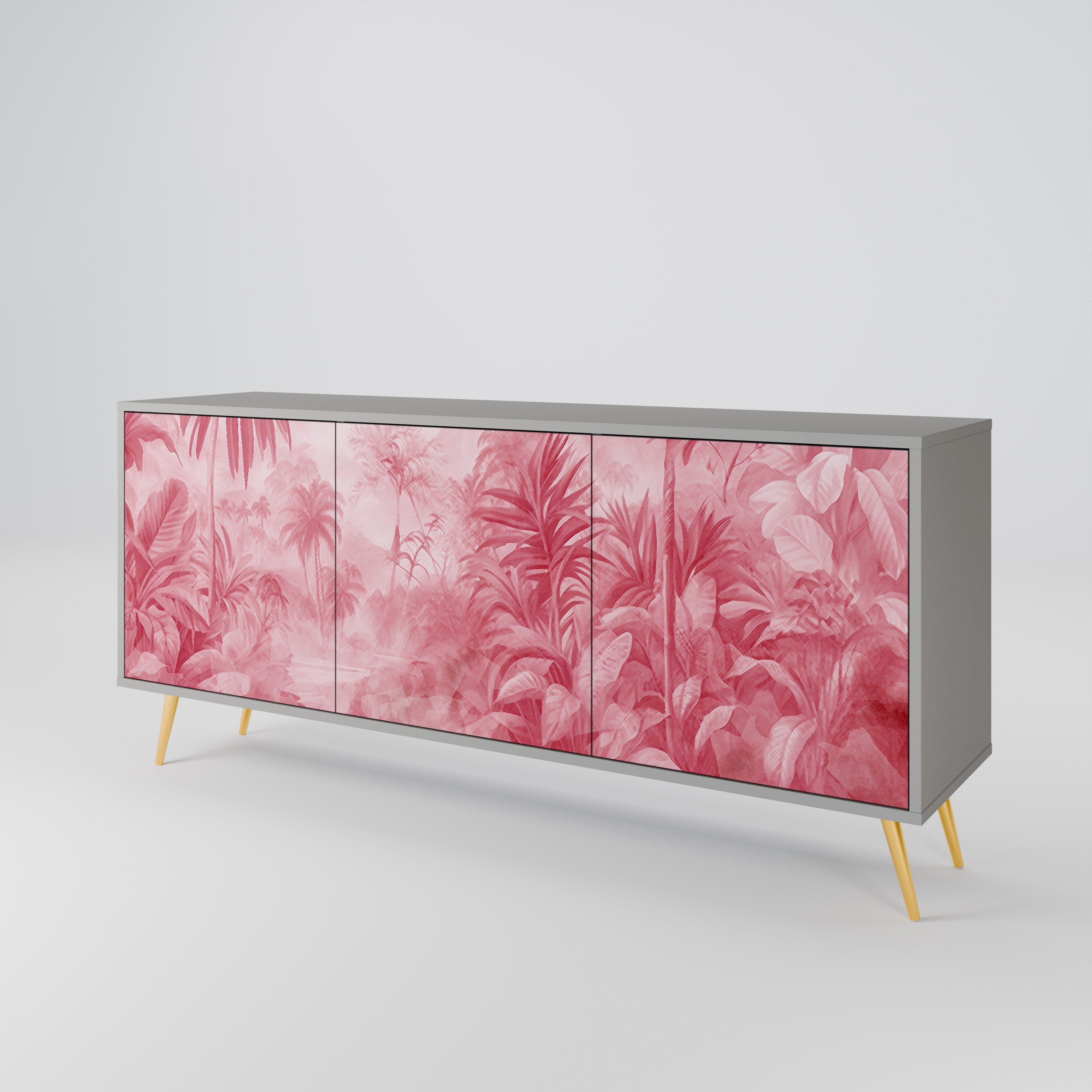 SWEET TROPICS Komoda 3-drzwiowa korpus Szary