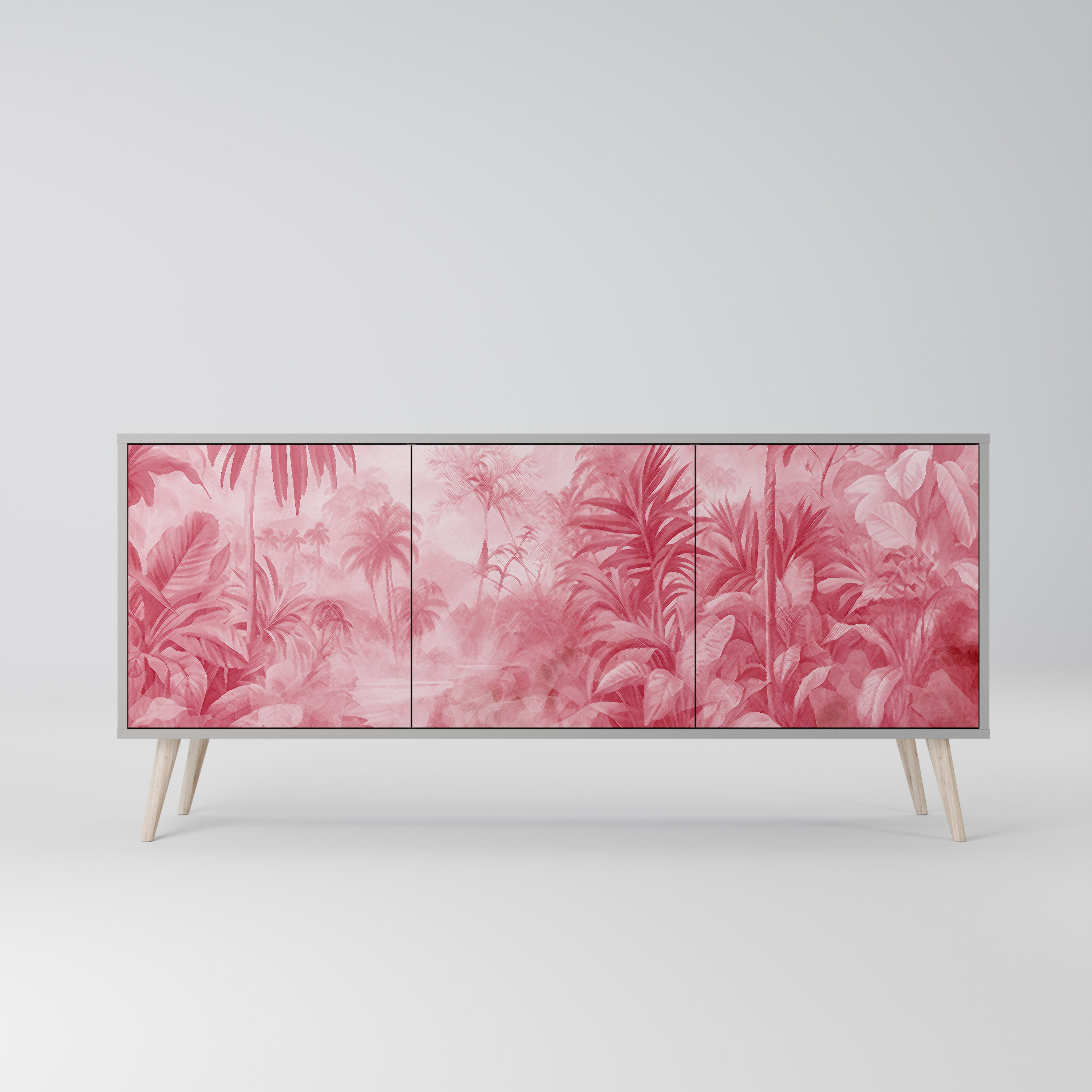 SWEET TROPICS Komoda 3-drzwiowa korpus Szary