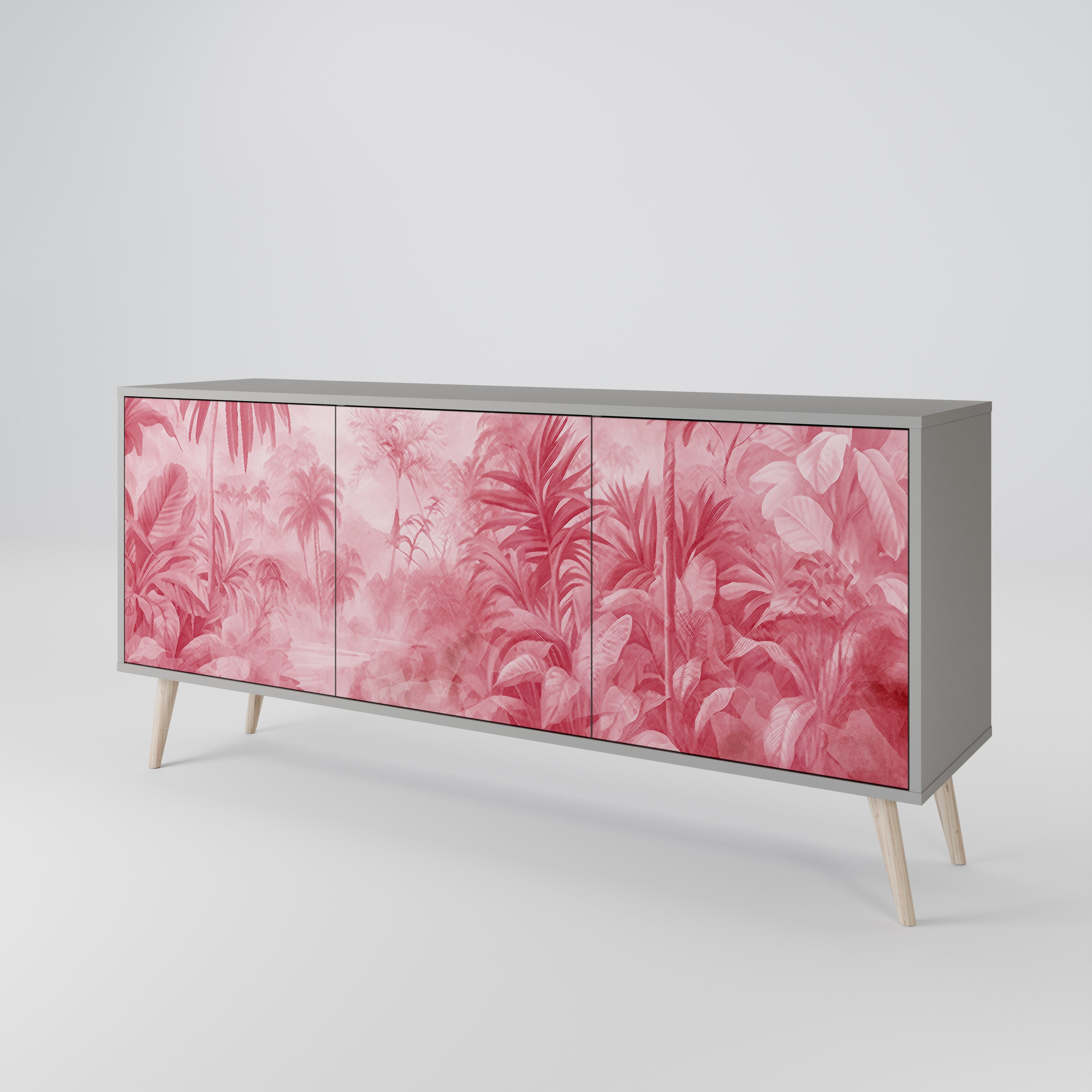 SWEET TROPICS Komoda 3-drzwiowa korpus Szary