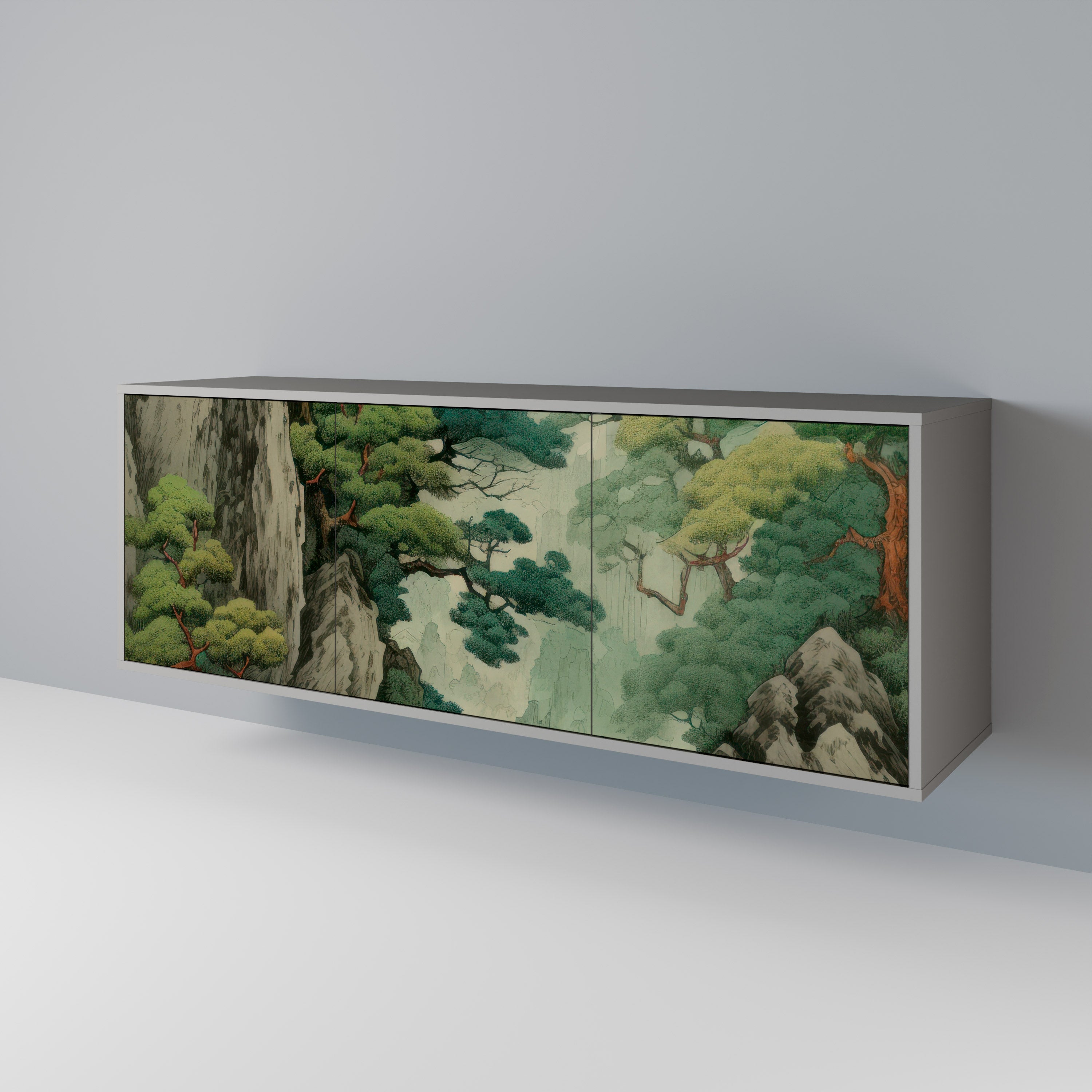 VERDURE ABYSS Komoda 3-drzwiowa korpus Szary