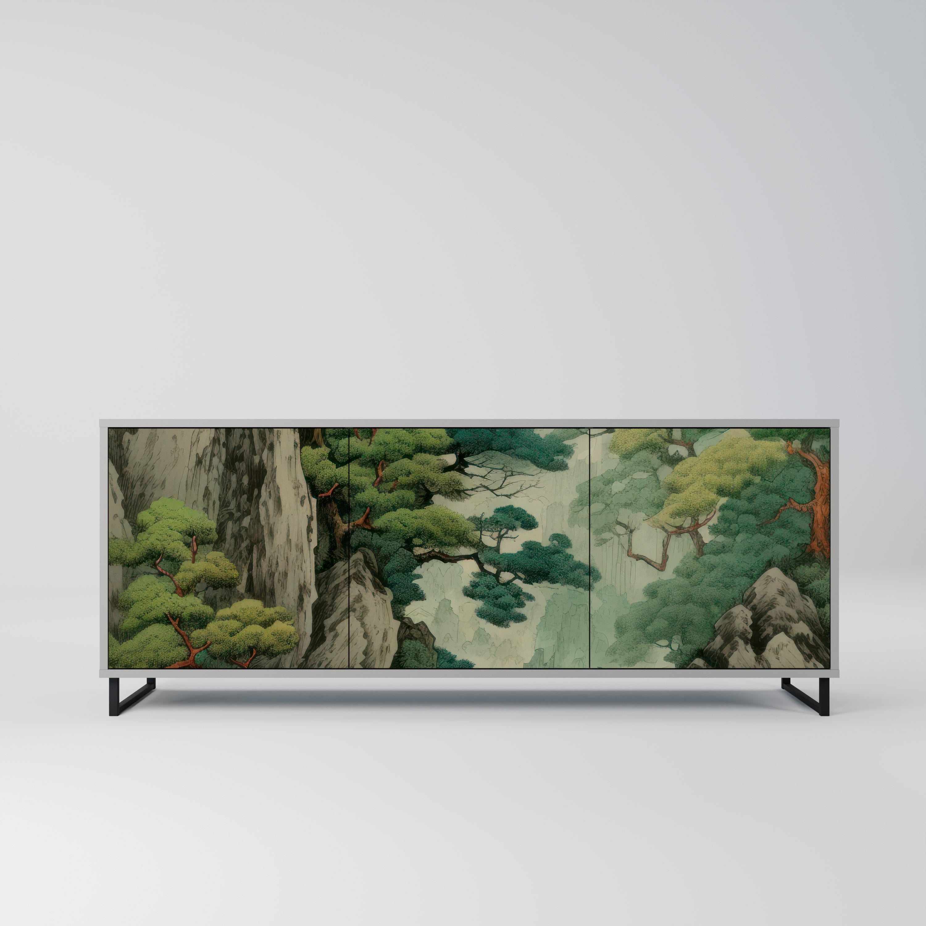 VERDURE ABYSS Komoda 3-drzwiowa korpus Szary