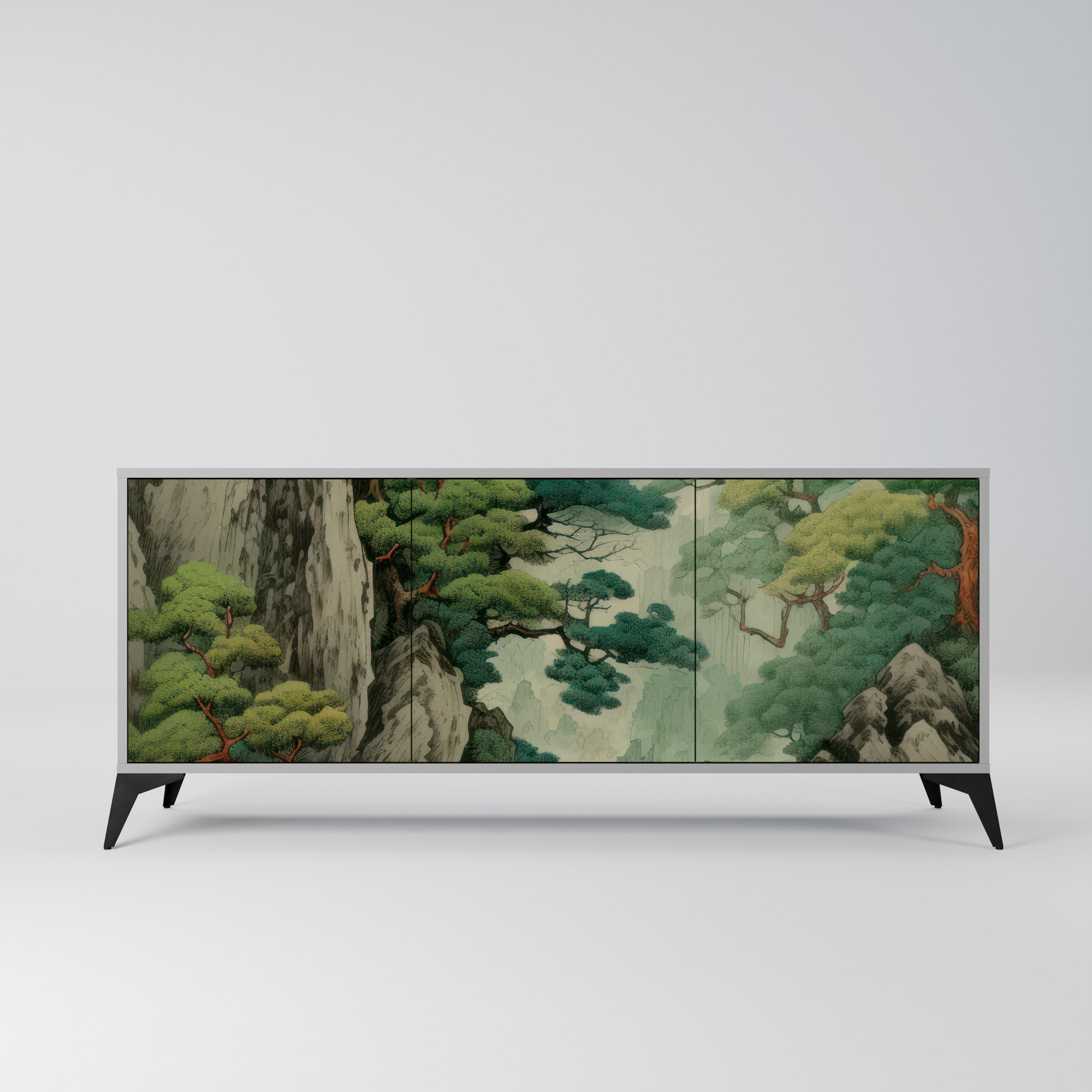 VERDURE ABYSS Komoda 3-drzwiowa korpus Szary