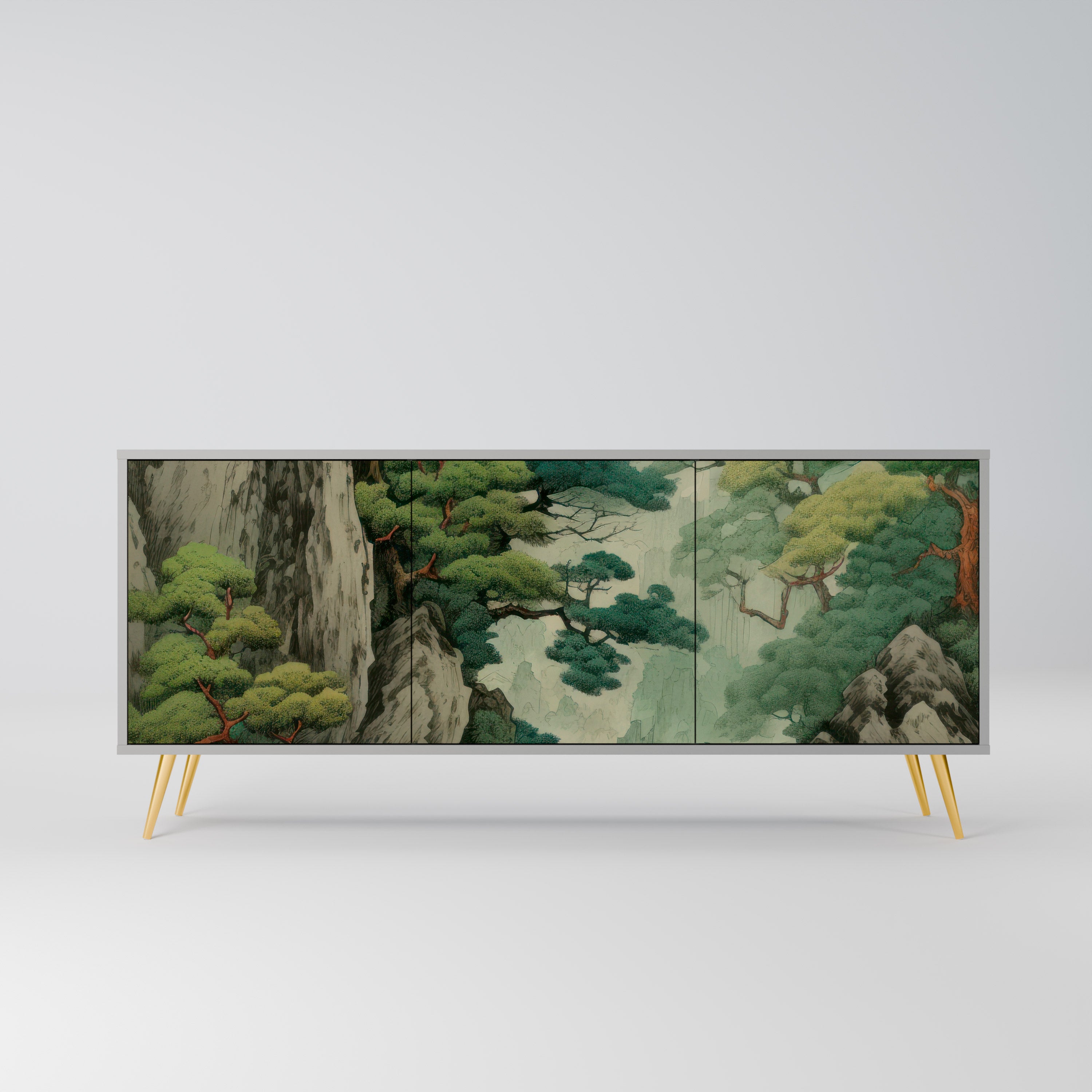 VERDURE ABYSS Komoda 3-drzwiowa korpus Szary