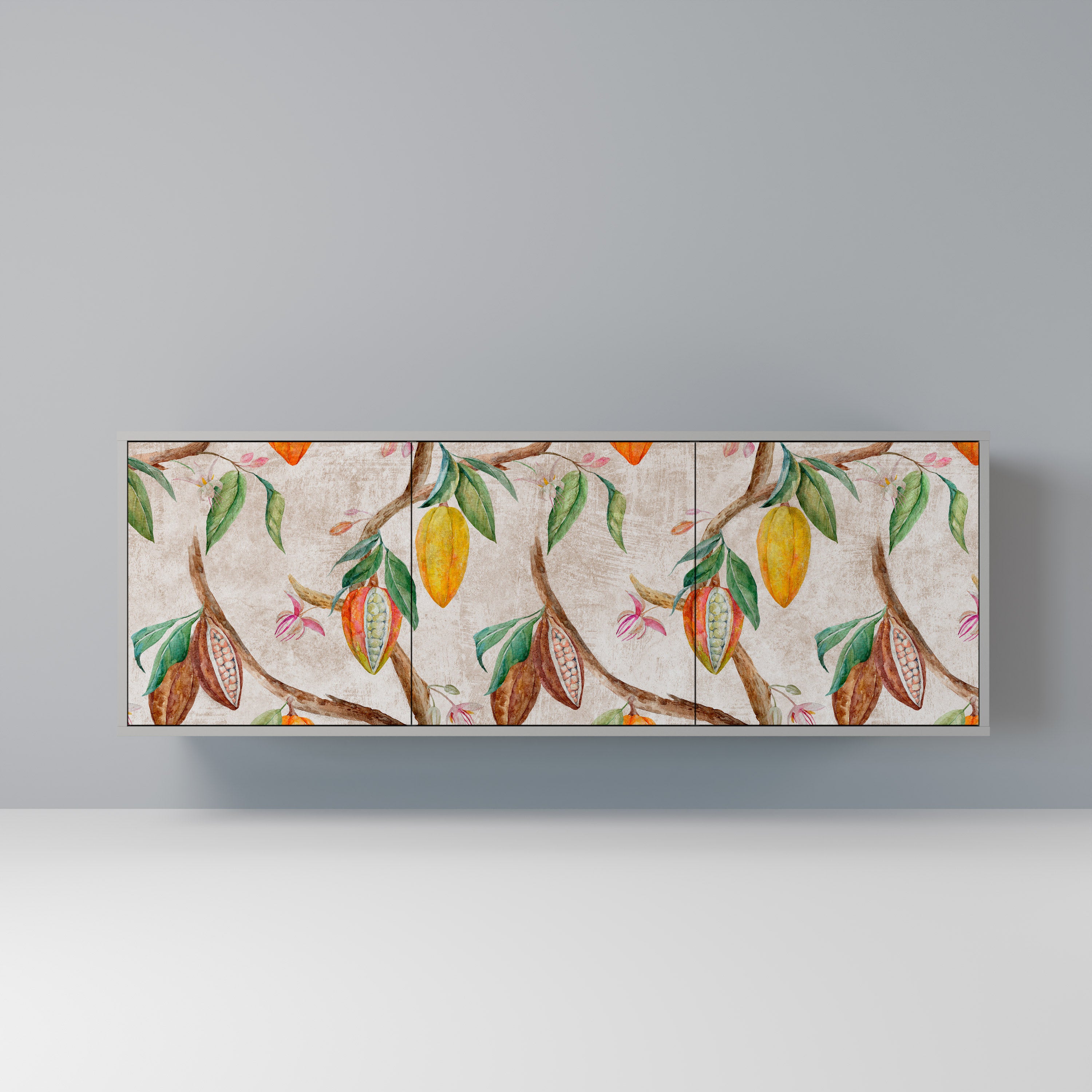 COCOA FRUITS Komoda 3-drzwiowa korpus Szary