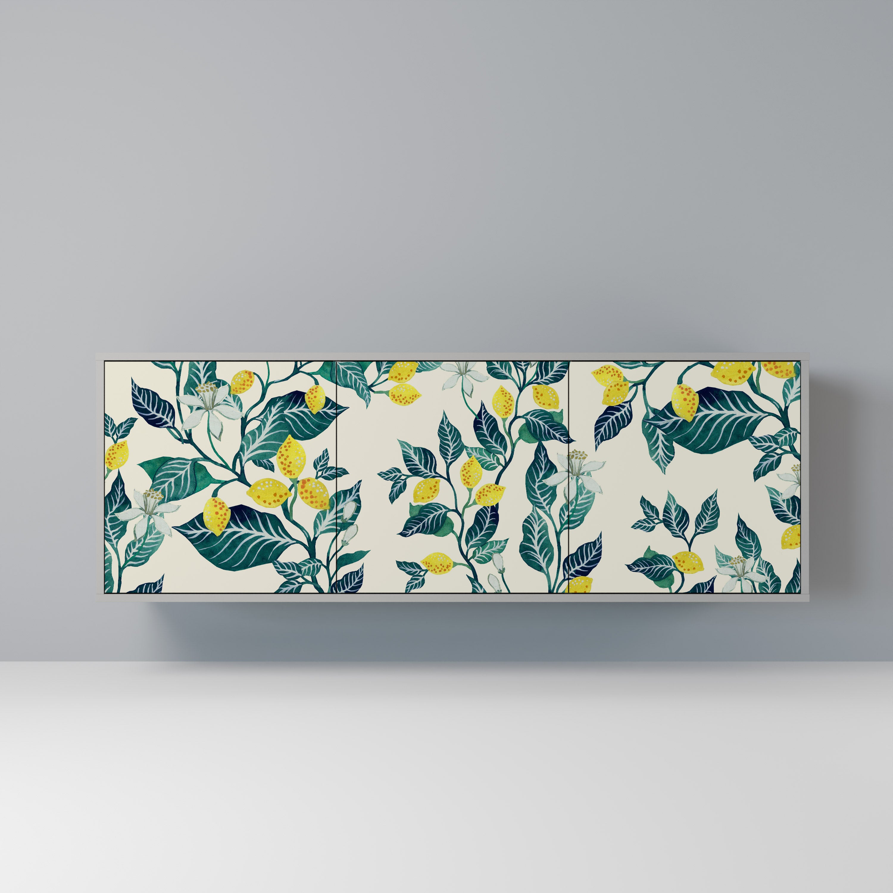 LEMON TREE Komoda 3-drzwiowa korpus Szary
