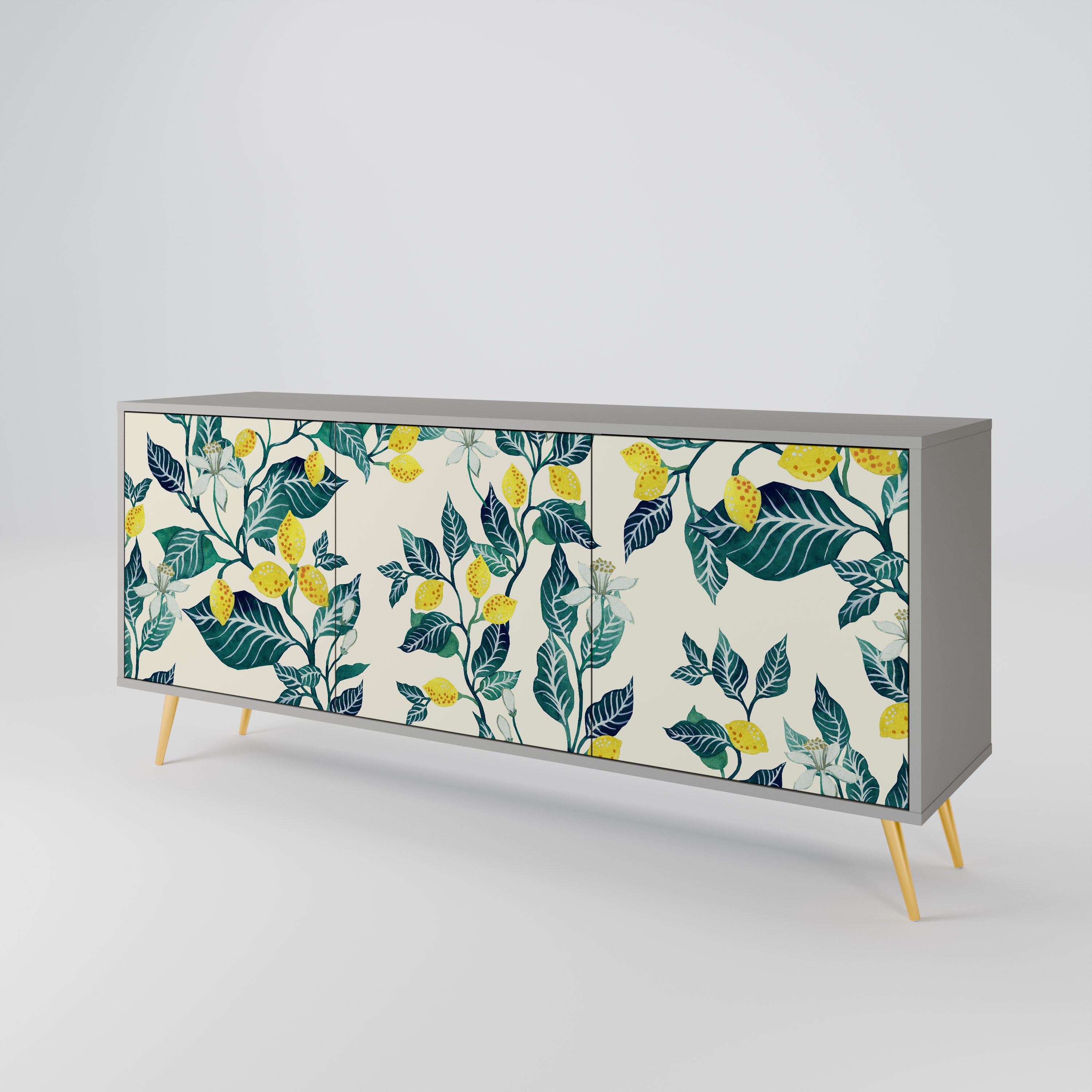 LEMON TREE Komoda 3-drzwiowa korpus Szary