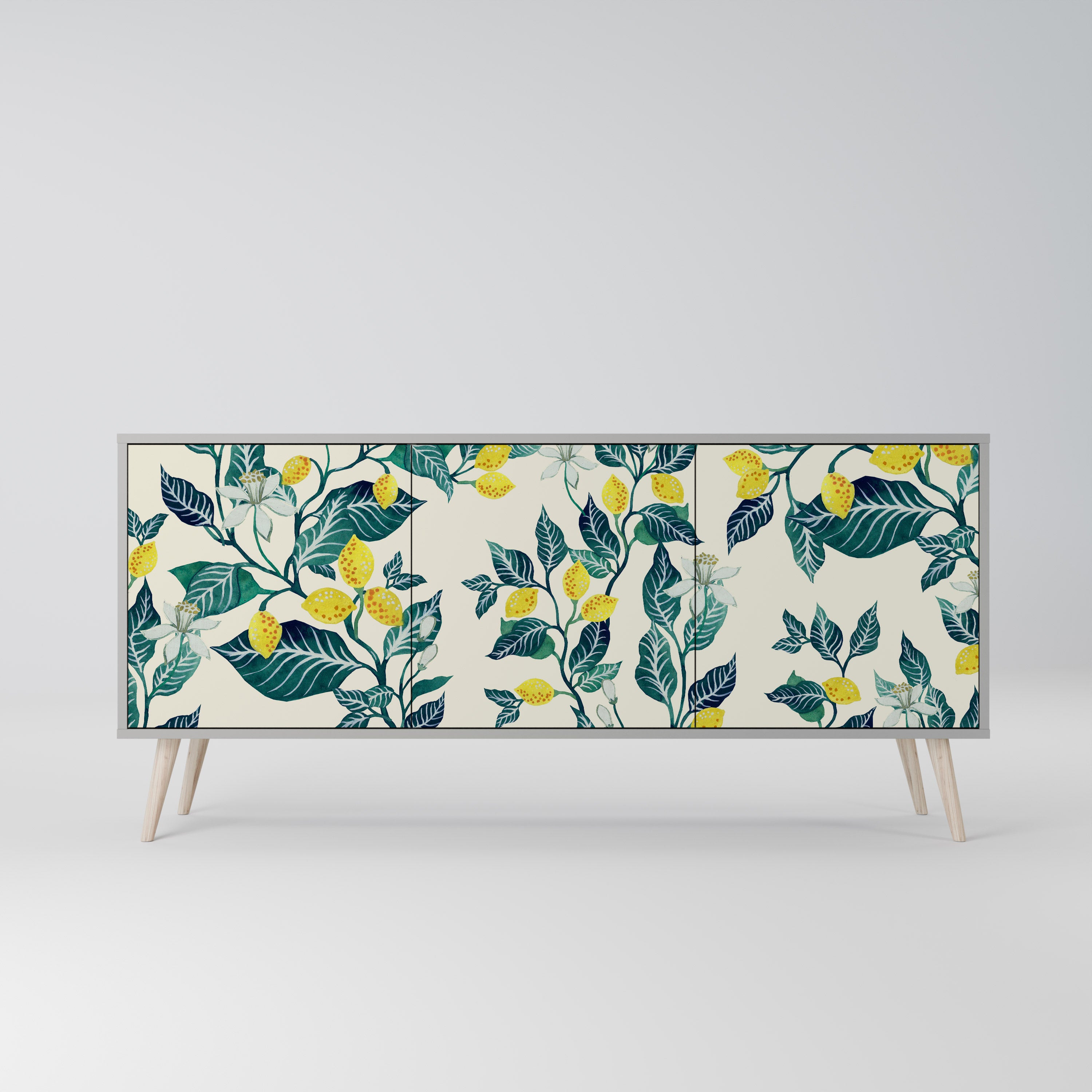 LEMON TREE Komoda 3-drzwiowa korpus Szary