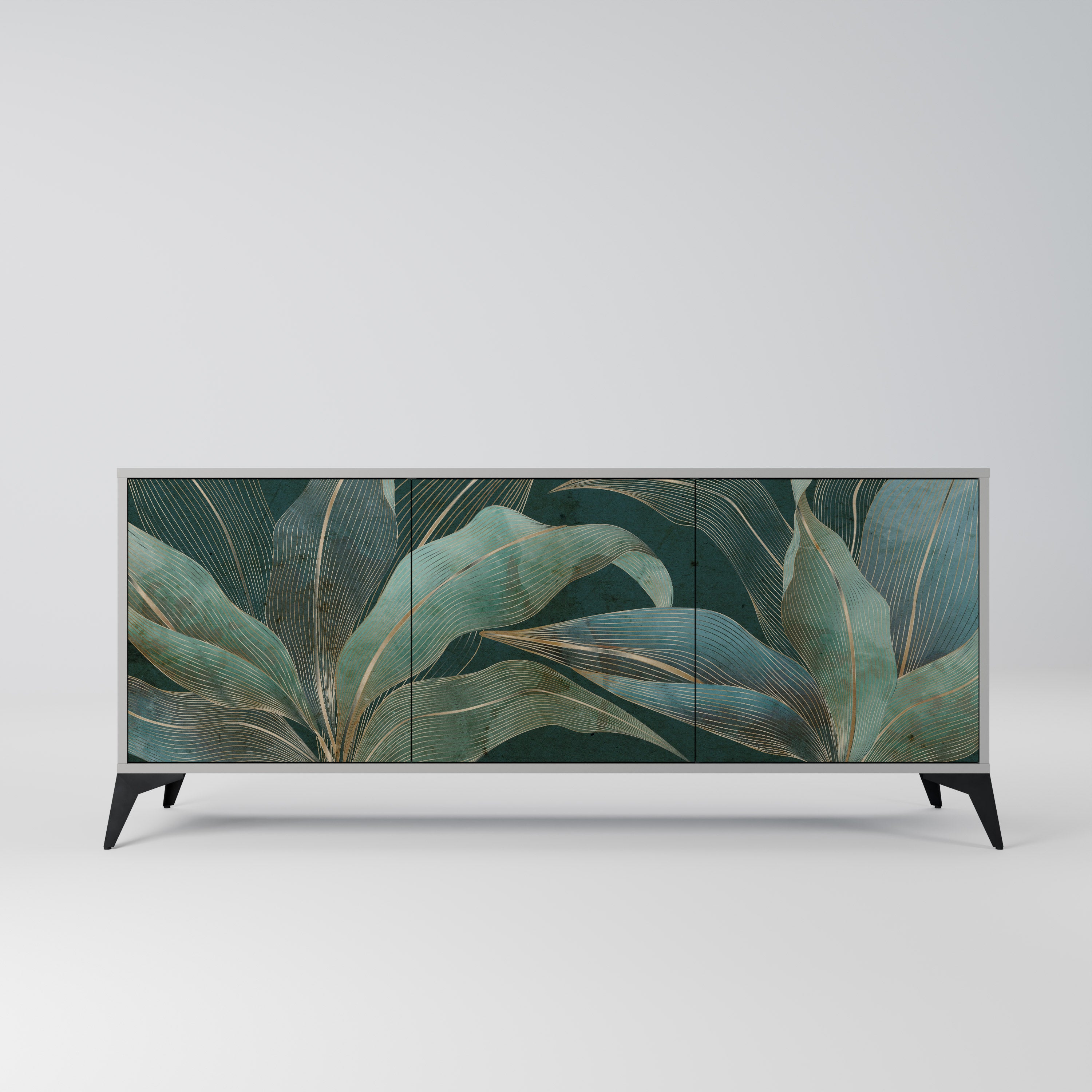 ROYAL GREEN Komoda 3-drzwiowa korpus Szary