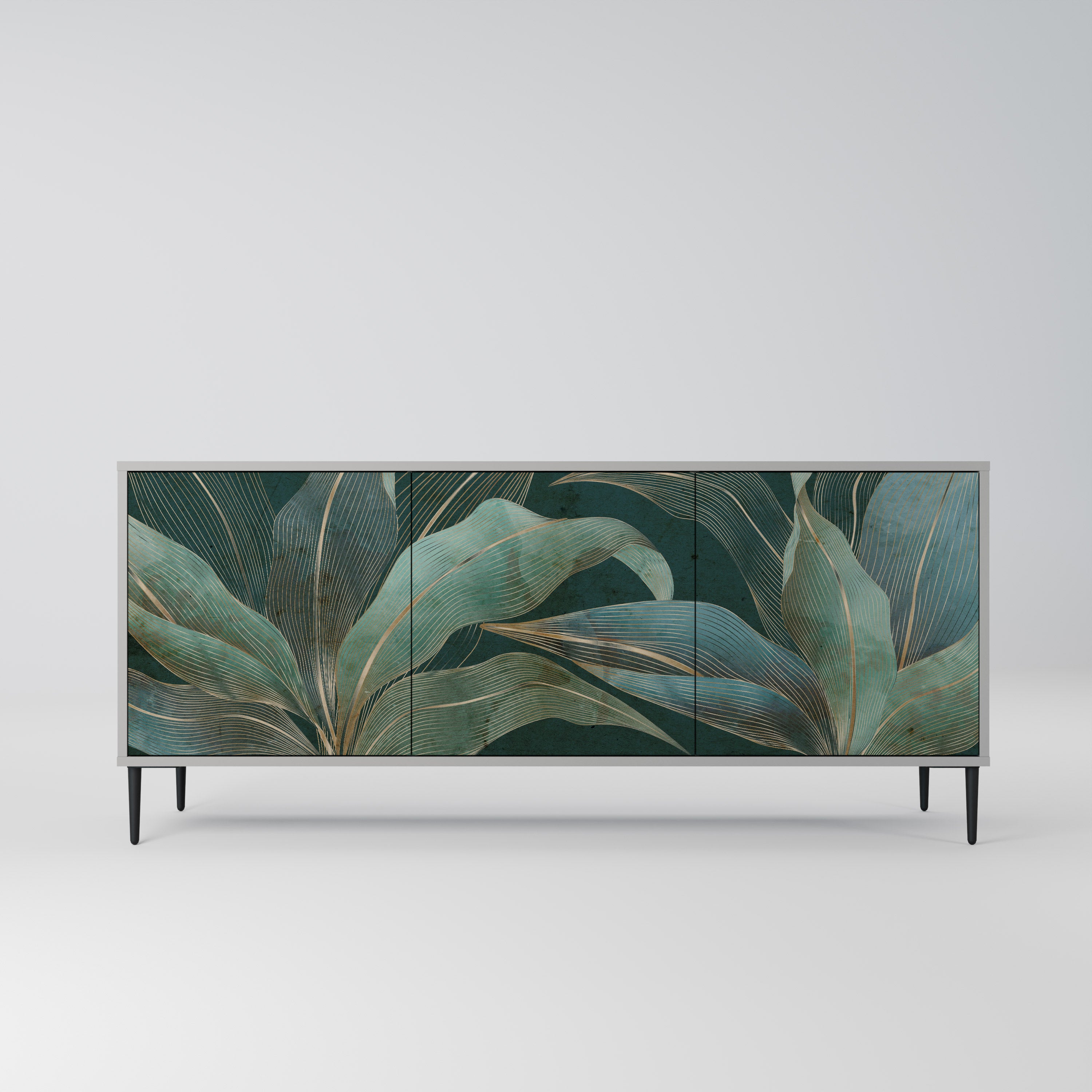 ROYAL GREEN Komoda 3-drzwiowa korpus Szary