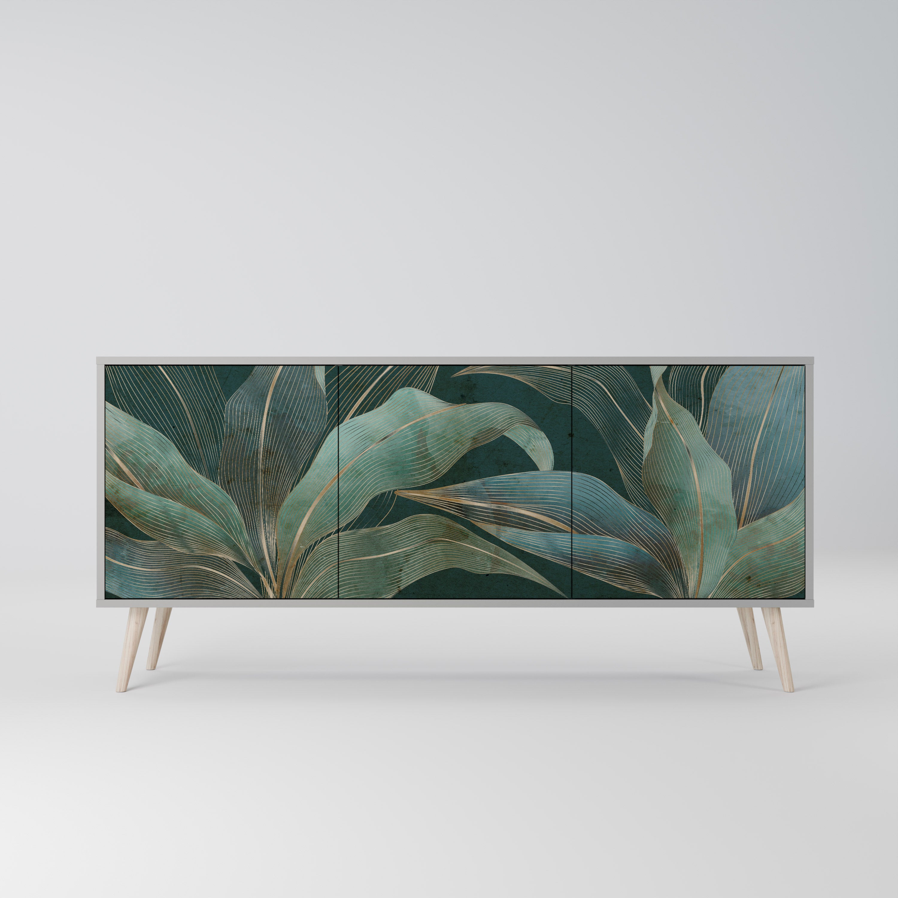 ROYAL GREEN Komoda 3-drzwiowa korpus Szary