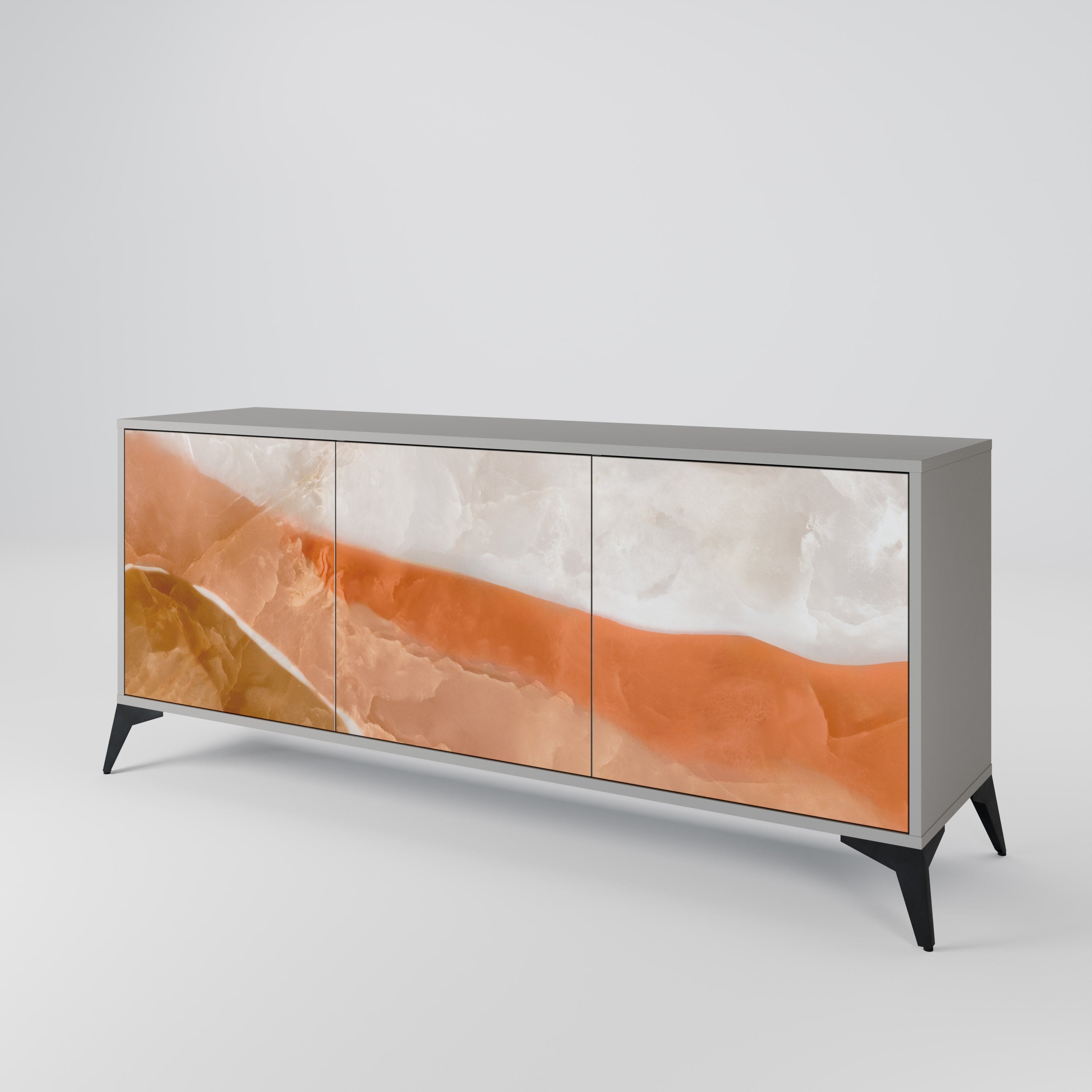 SANDHILLS SPLENDOUR Komoda 3-drzwiowa korpus Szary