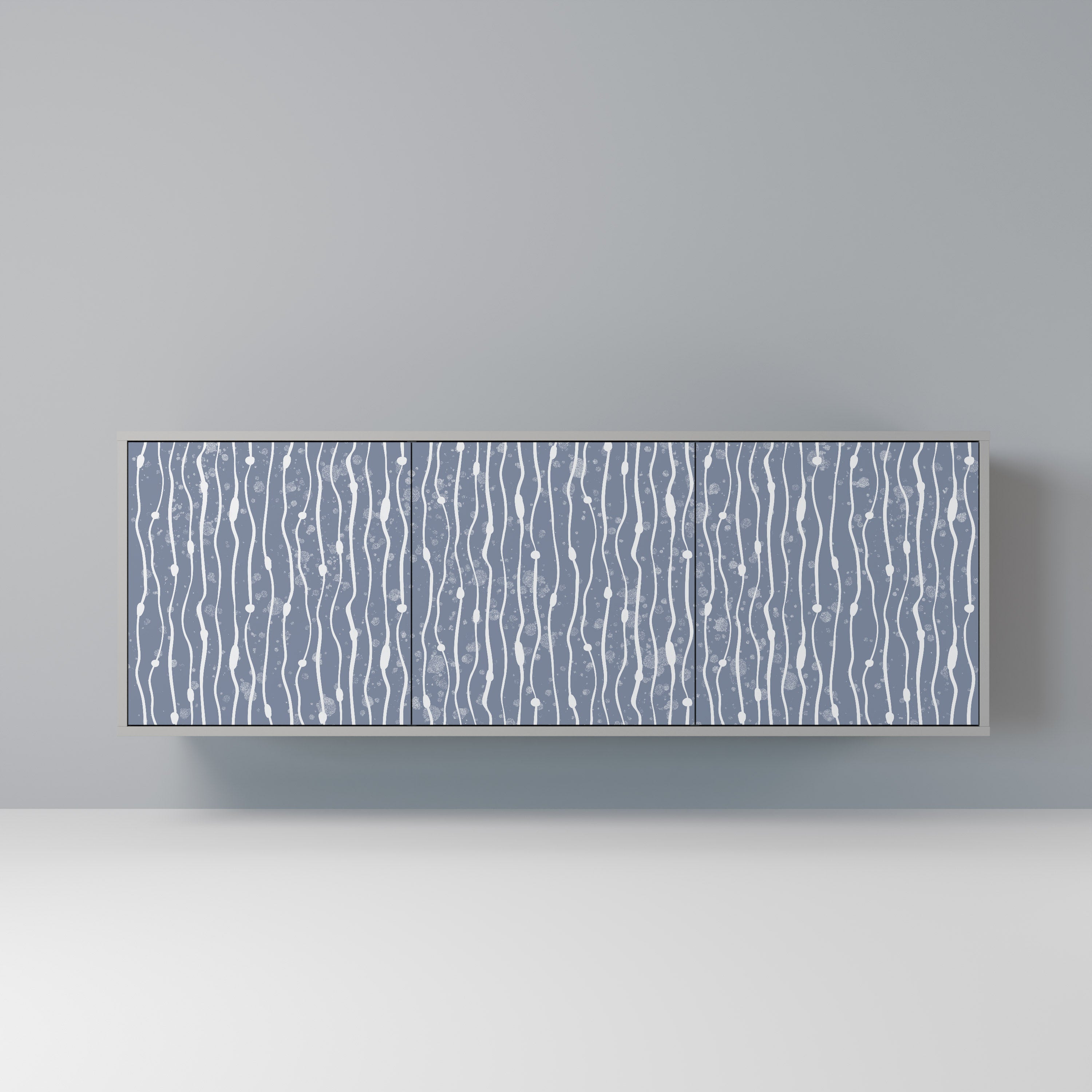 GRAPHITE RAIN Komoda 3-drzwiowa korpus Szary