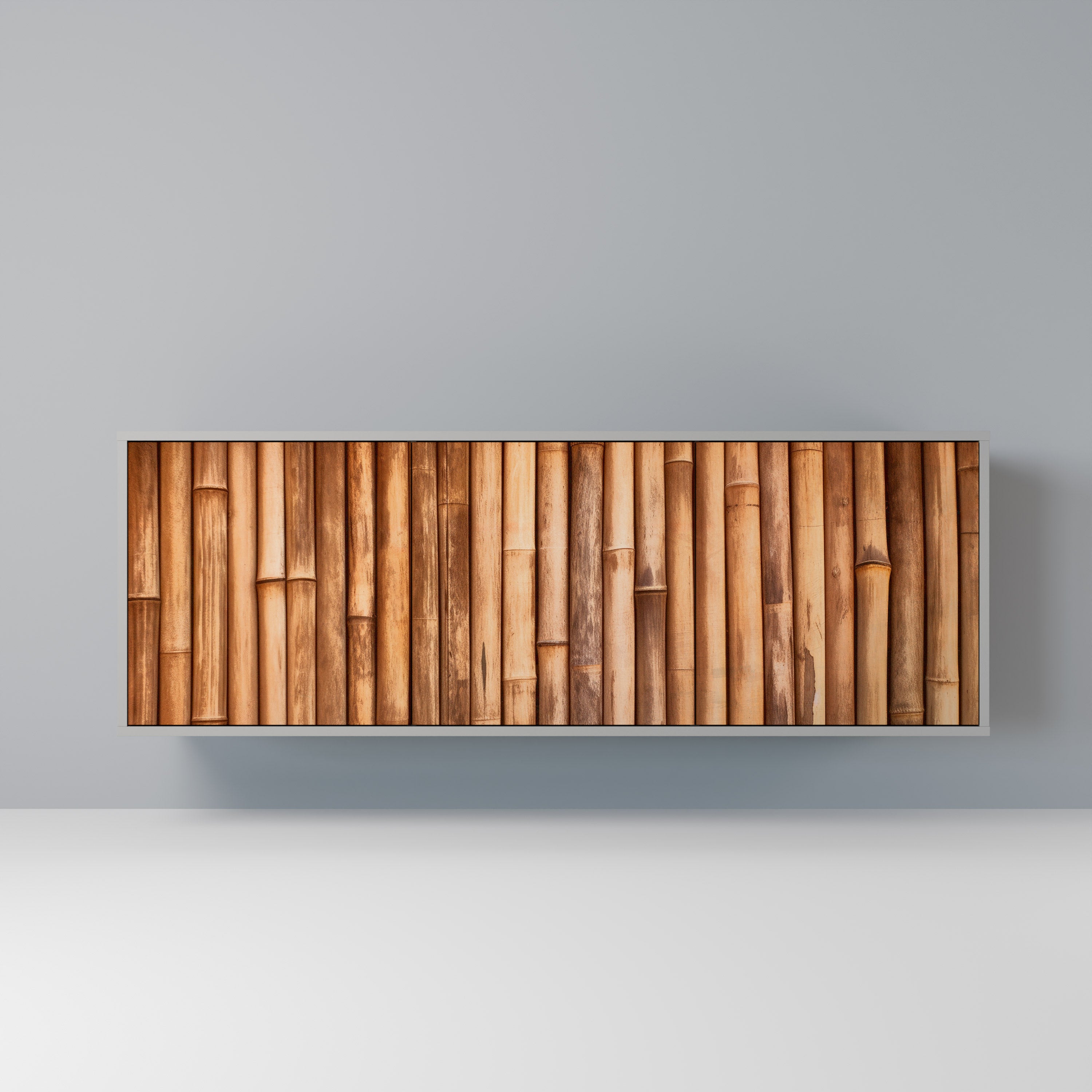 NATURAL WOOD Komoda 3-drzwiowa korpus Szary