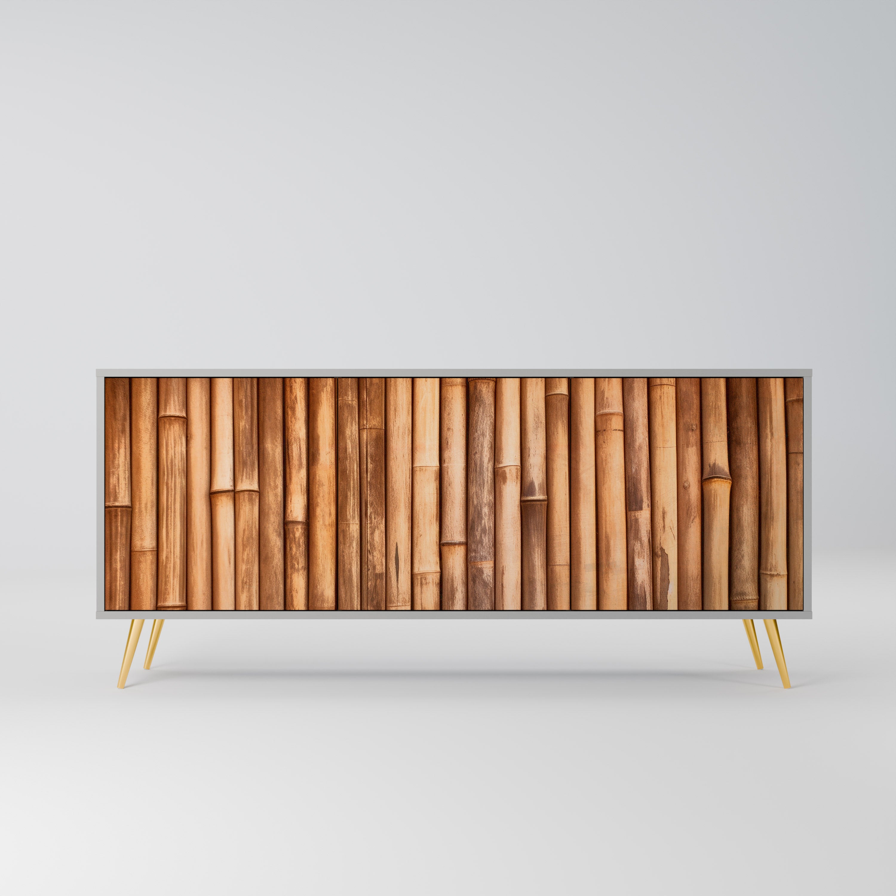 NATURAL WOOD Komoda 3-drzwiowa korpus Szary