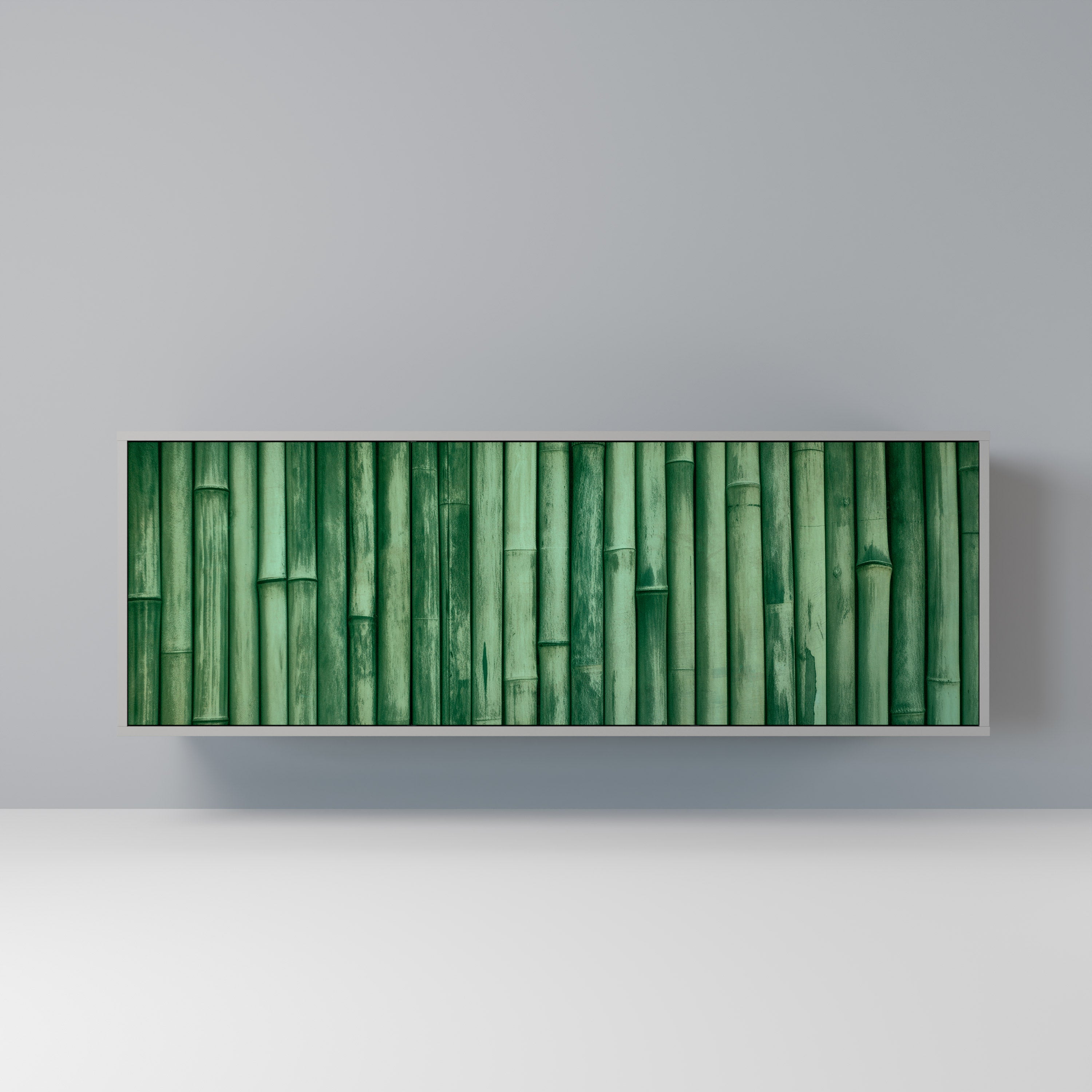 NATURAL GREEN Komoda 3-drzwiowa korpus Szary