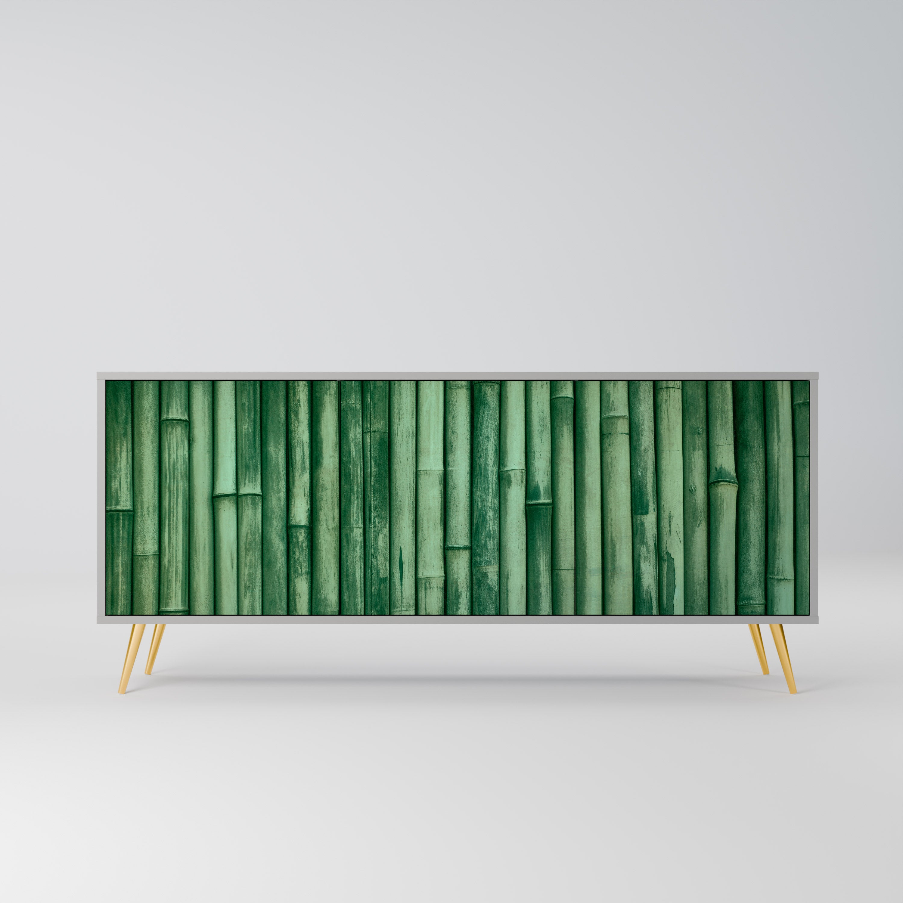 NATURAL GREEN Komoda 3-drzwiowa korpus Szary