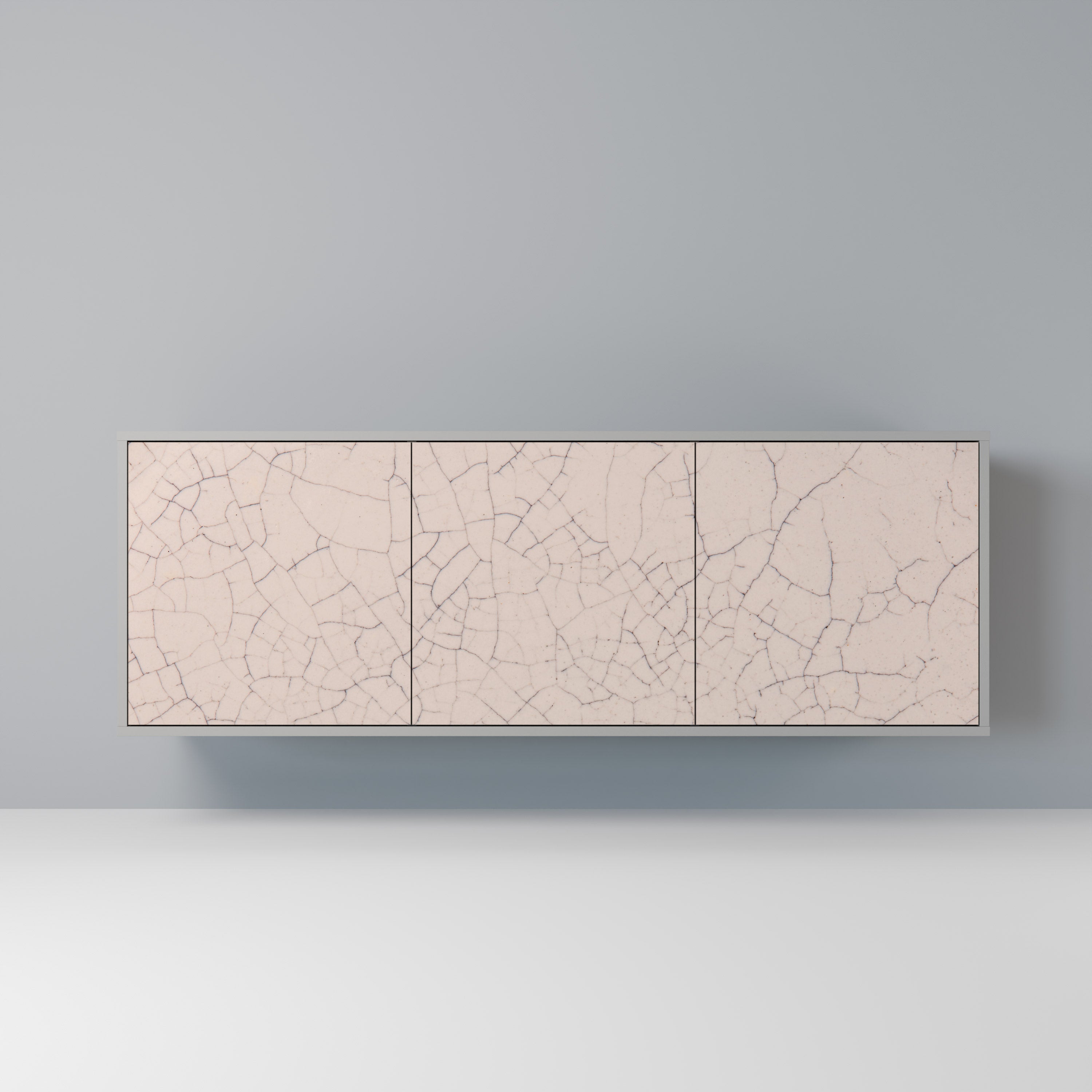 CERAMIC TEXTURE Komoda 3-drzwiowa korpus Szary
