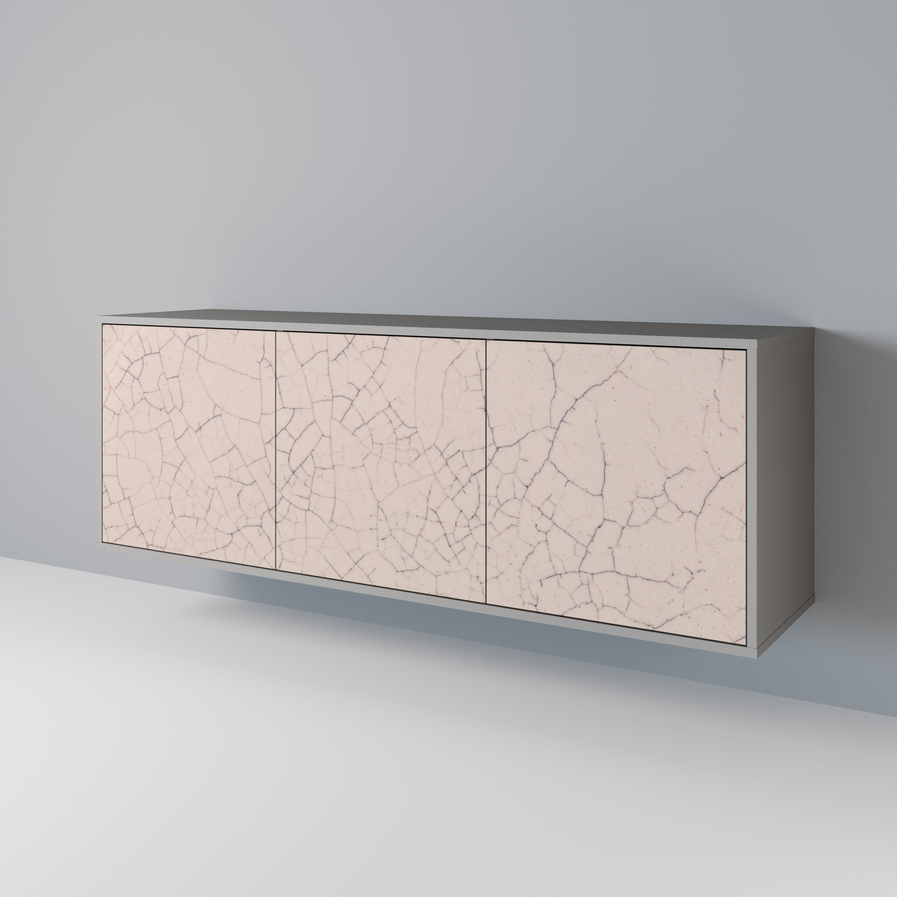 CERAMIC TEXTURE Komoda 3-drzwiowa korpus Szary