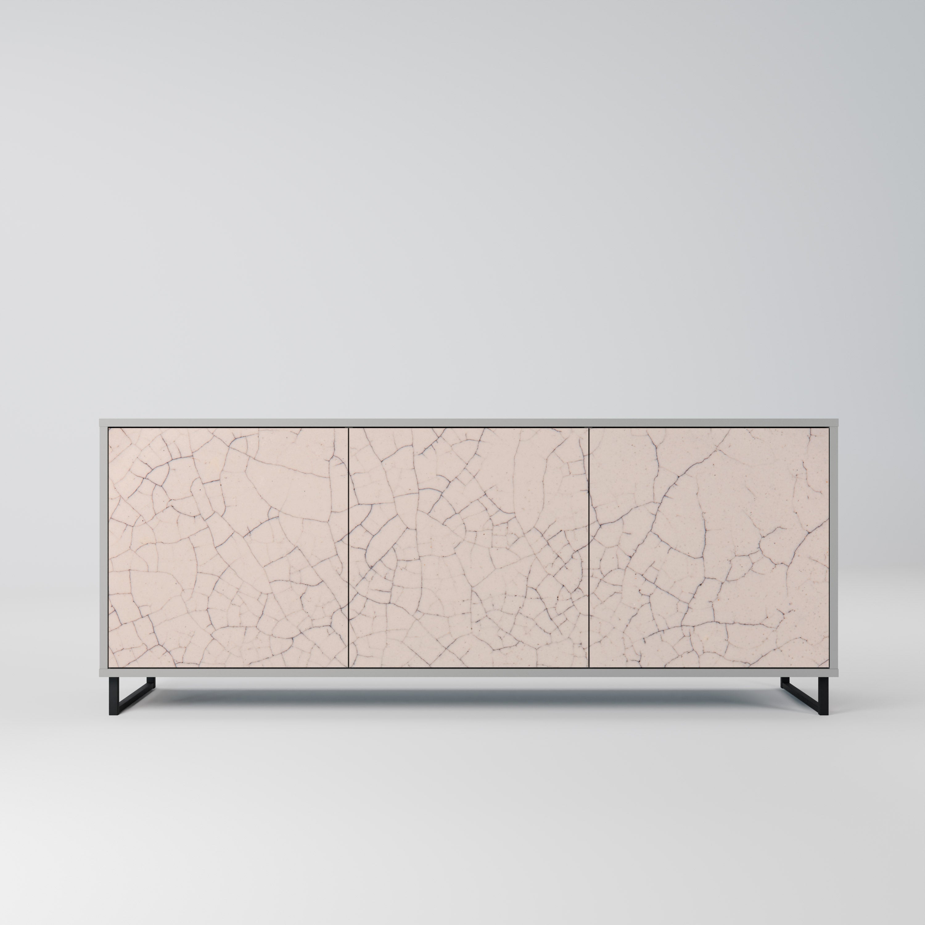 CERAMIC TEXTURE Komoda 3-drzwiowa korpus Szary