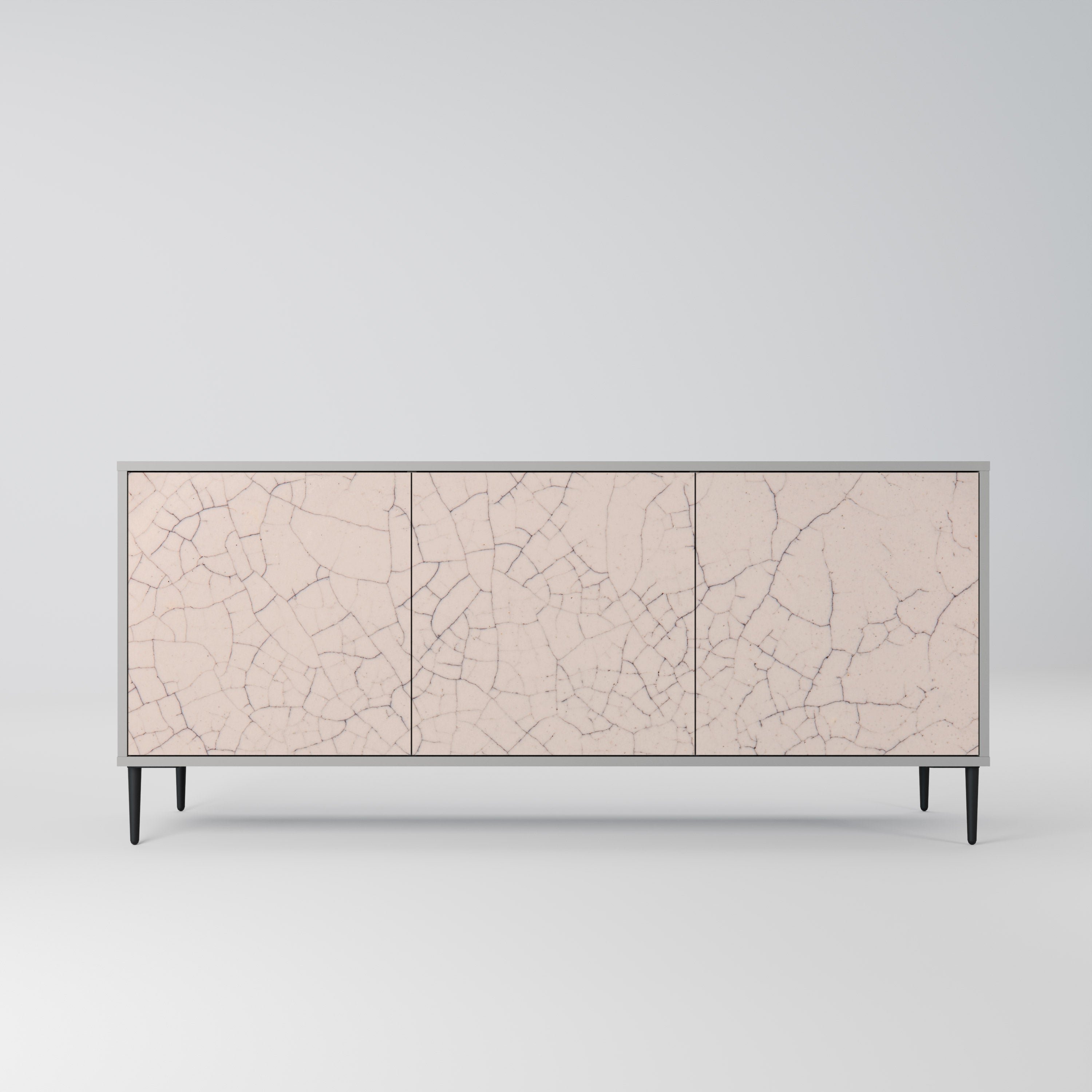CERAMIC TEXTURE Komoda 3-drzwiowa korpus Szary