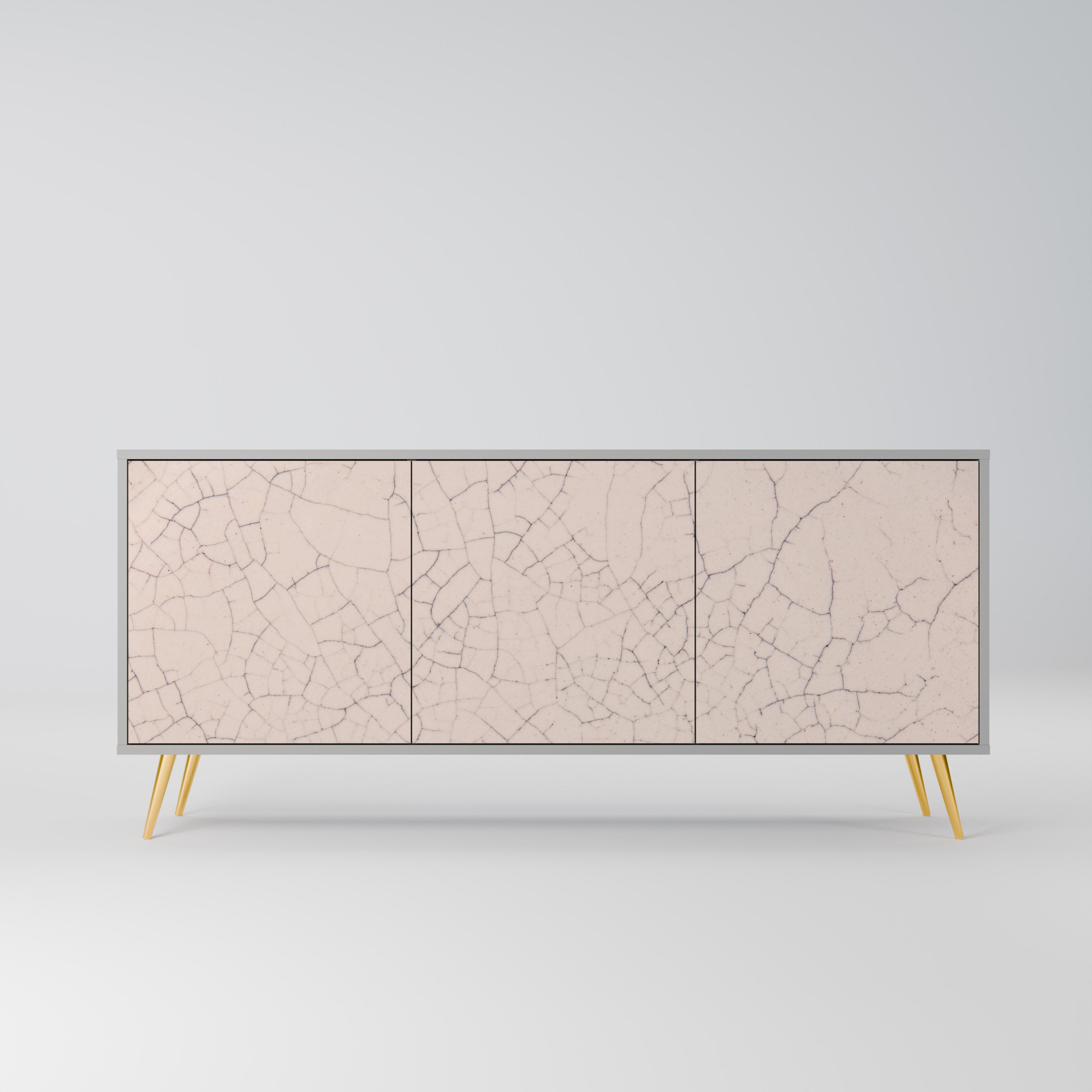CERAMIC TEXTURE Komoda 3-drzwiowa korpus Szary