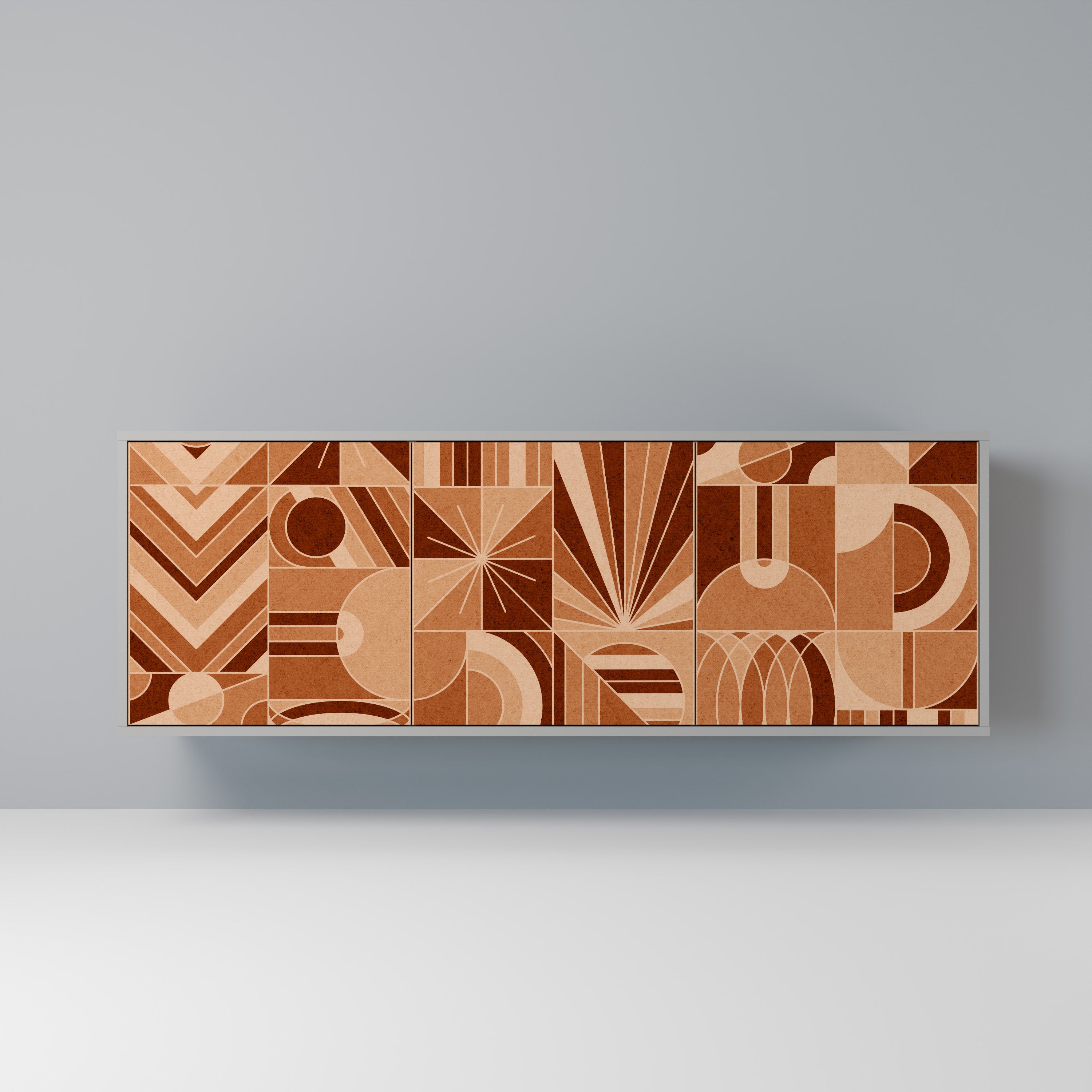 PRISM MOSAIC Komoda 3-drzwiowa korpus Szary
