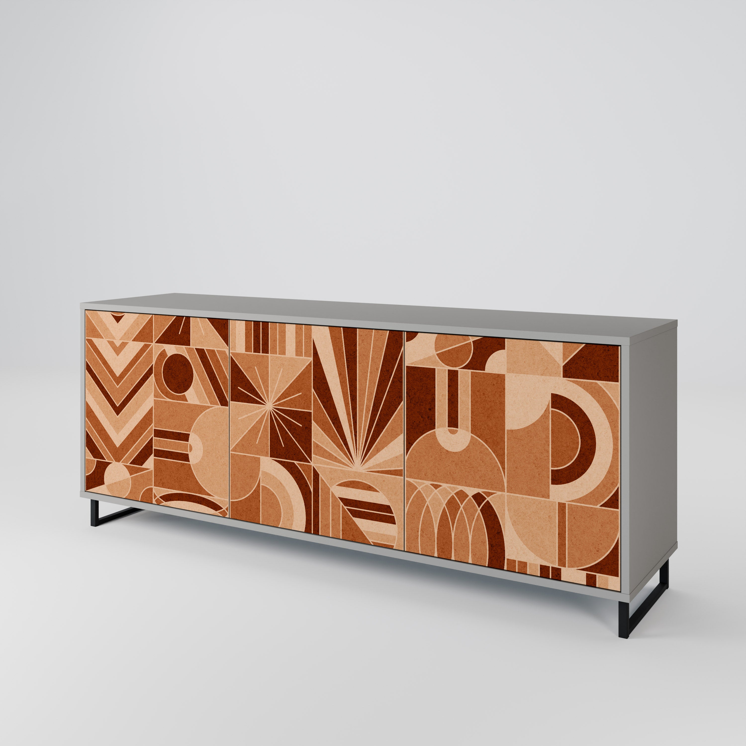 PRISM MOSAIC Komoda 3-drzwiowa korpus Szary