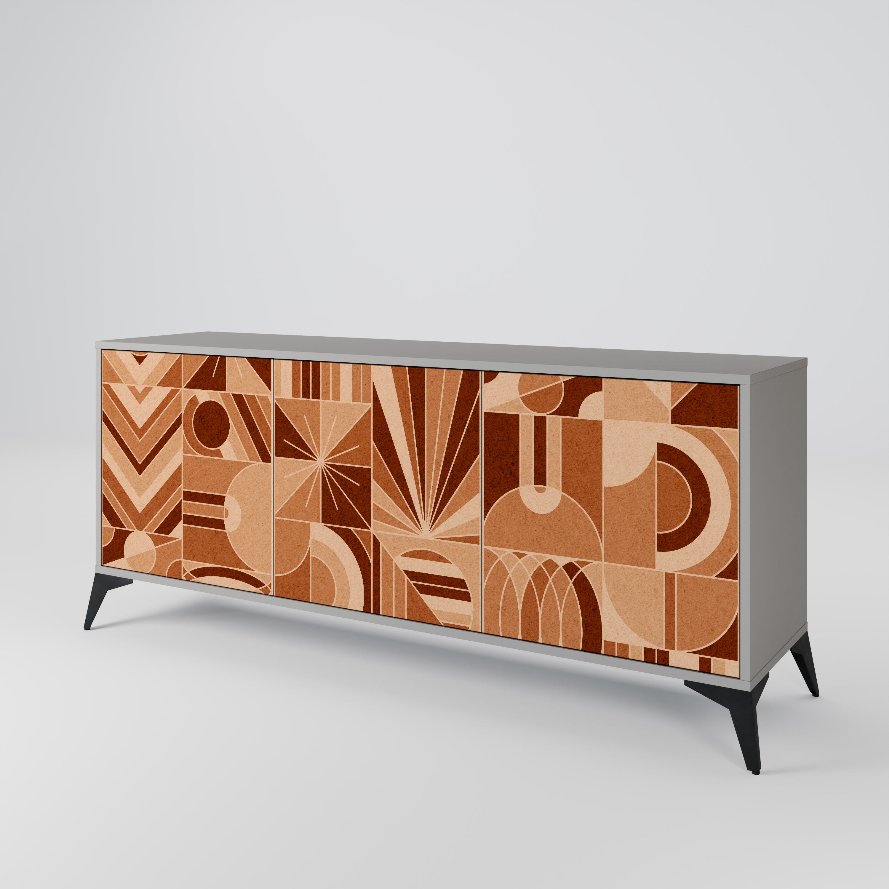 PRISM MOSAIC Komoda 3-drzwiowa korpus Szary