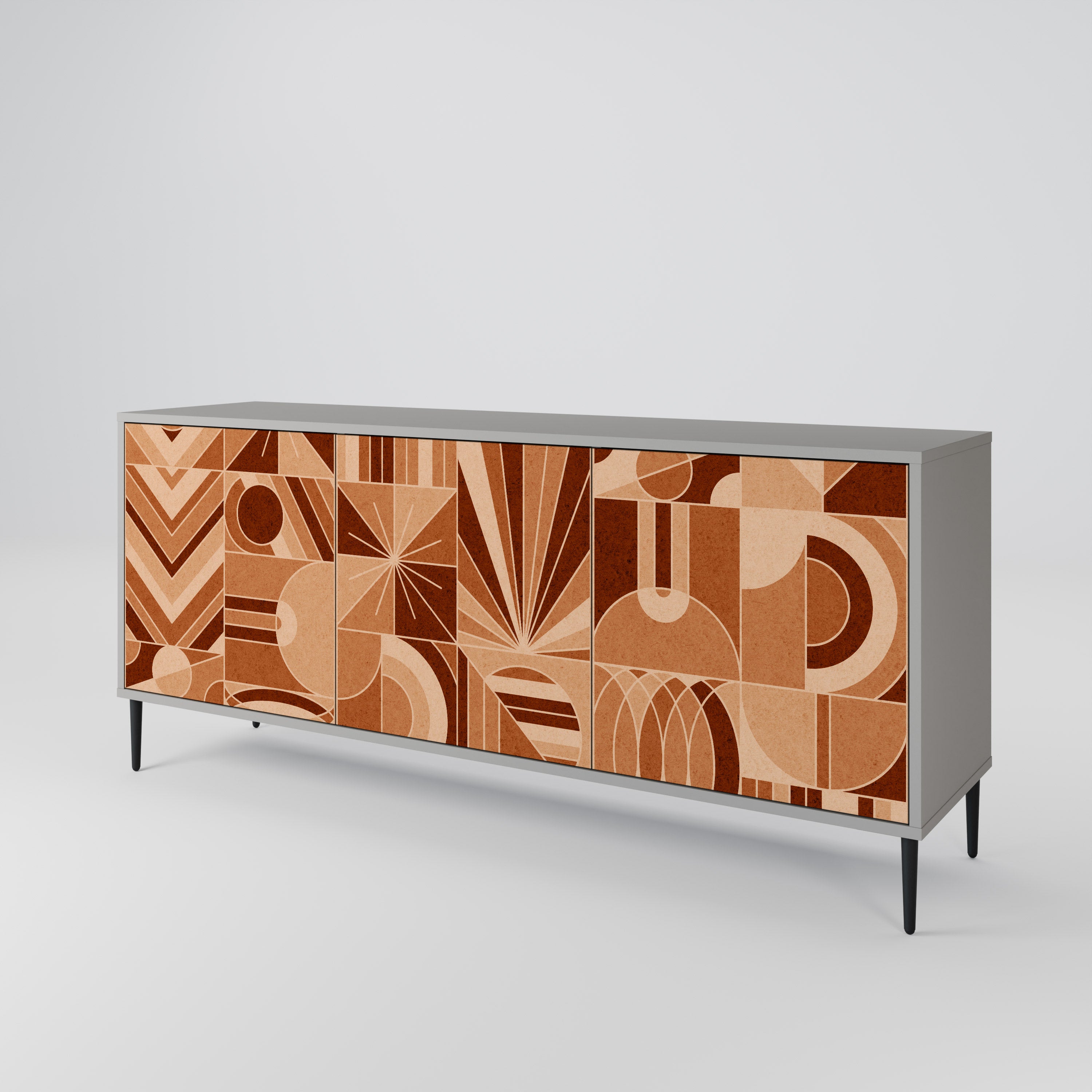PRISM MOSAIC Komoda 3-drzwiowa korpus Szary