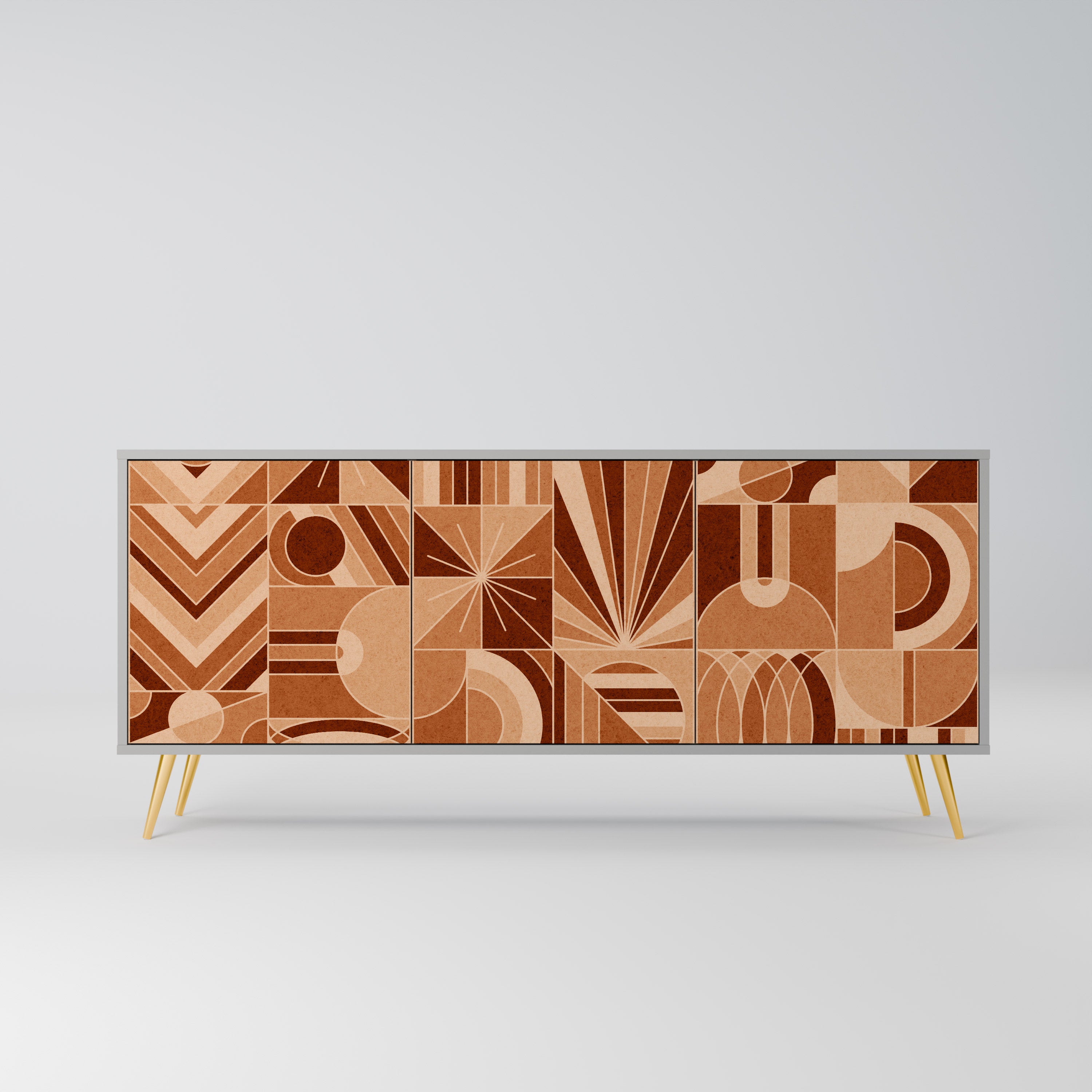 PRISM MOSAIC Komoda 3-drzwiowa korpus Szary