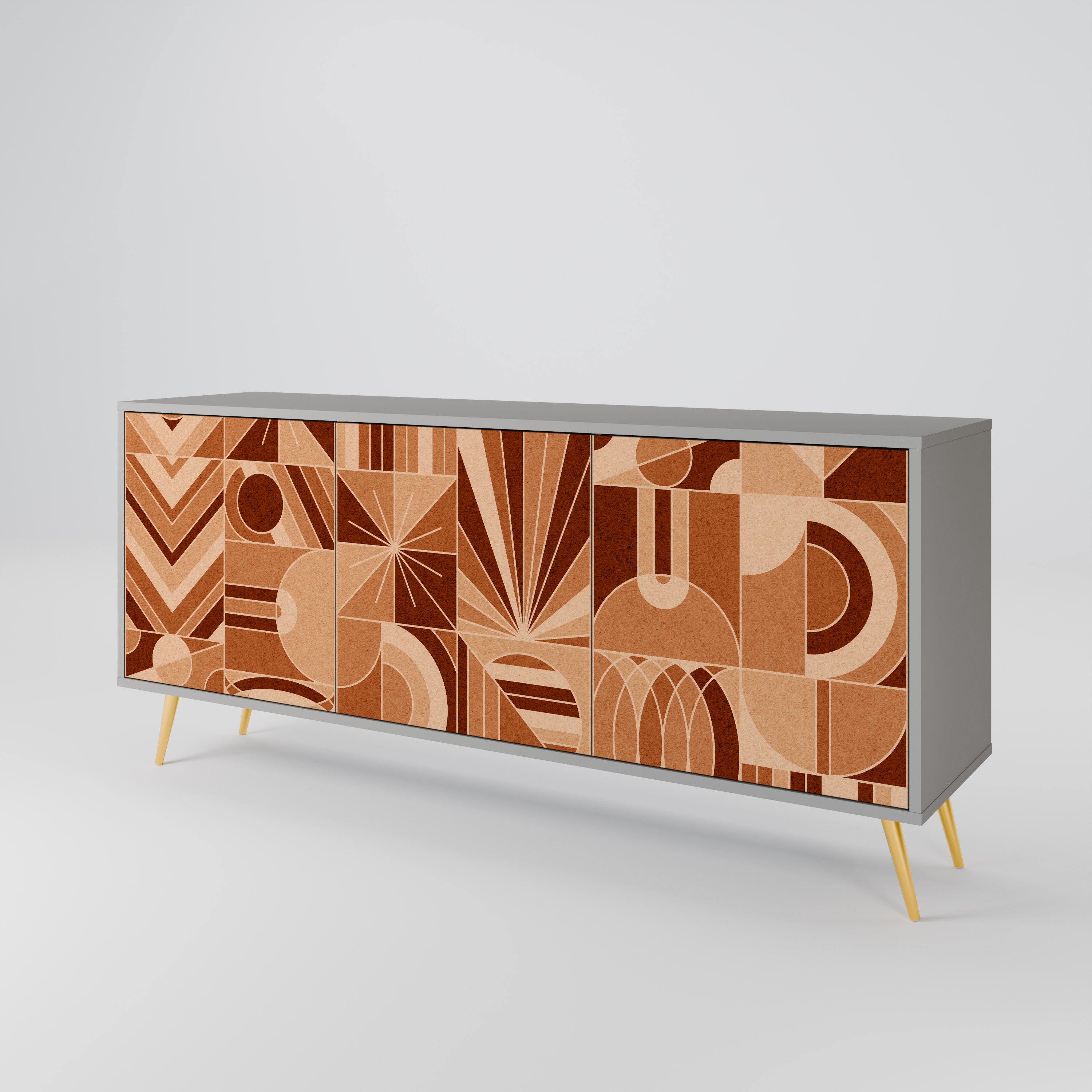 PRISM MOSAIC Komoda 3-drzwiowa korpus Szary