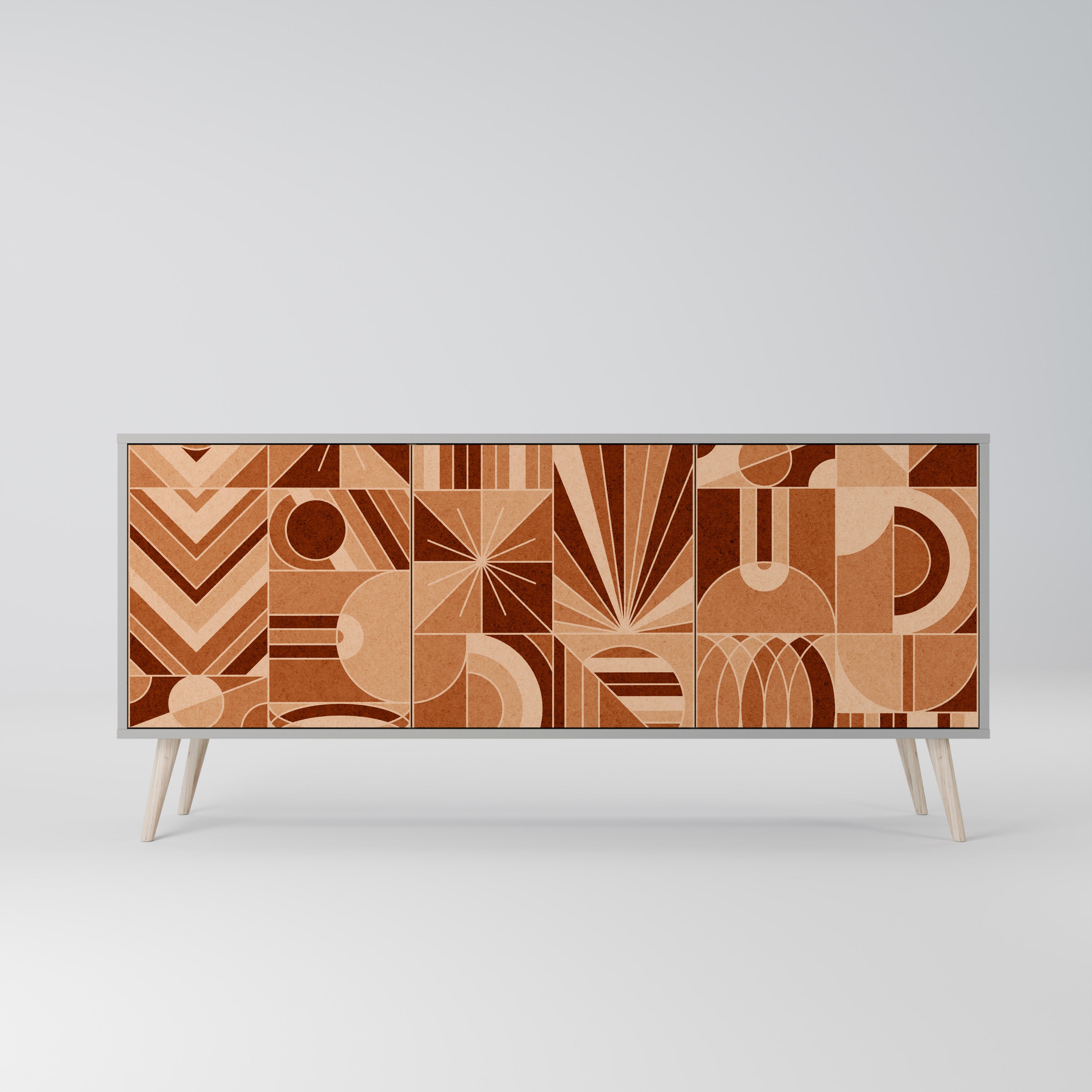 PRISM MOSAIC Komoda 3-drzwiowa korpus Szary