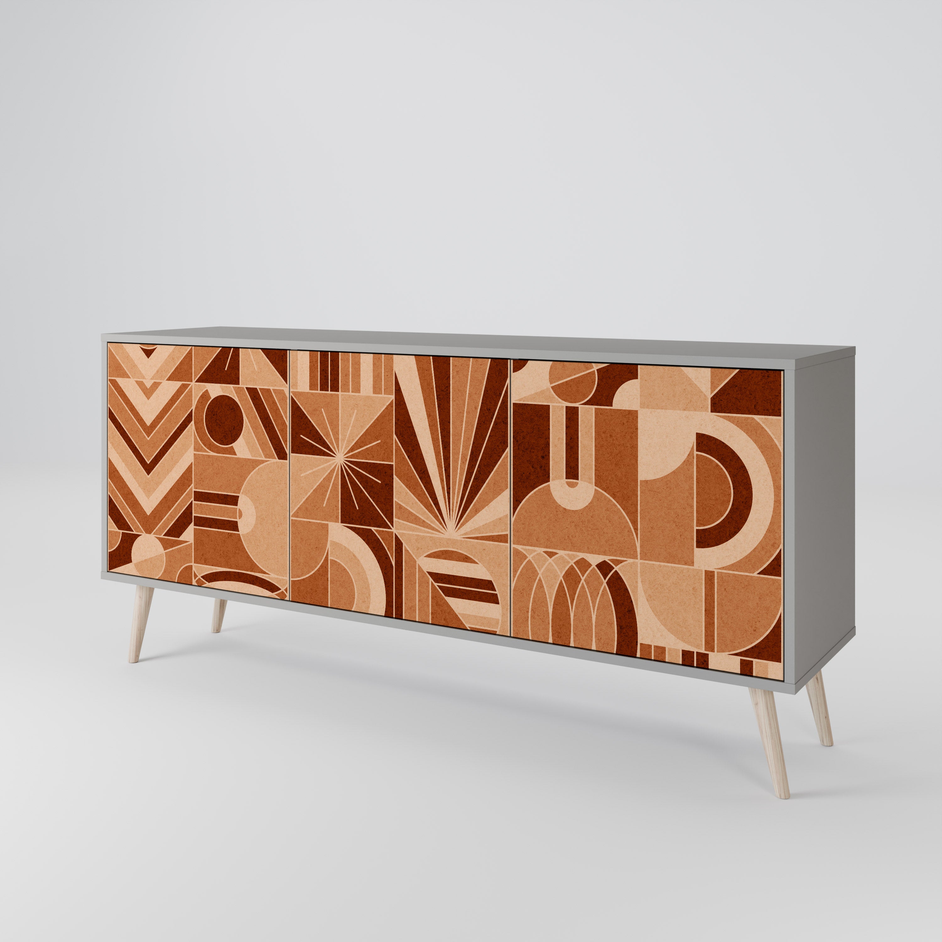 PRISM MOSAIC Komoda 3-drzwiowa korpus Szary