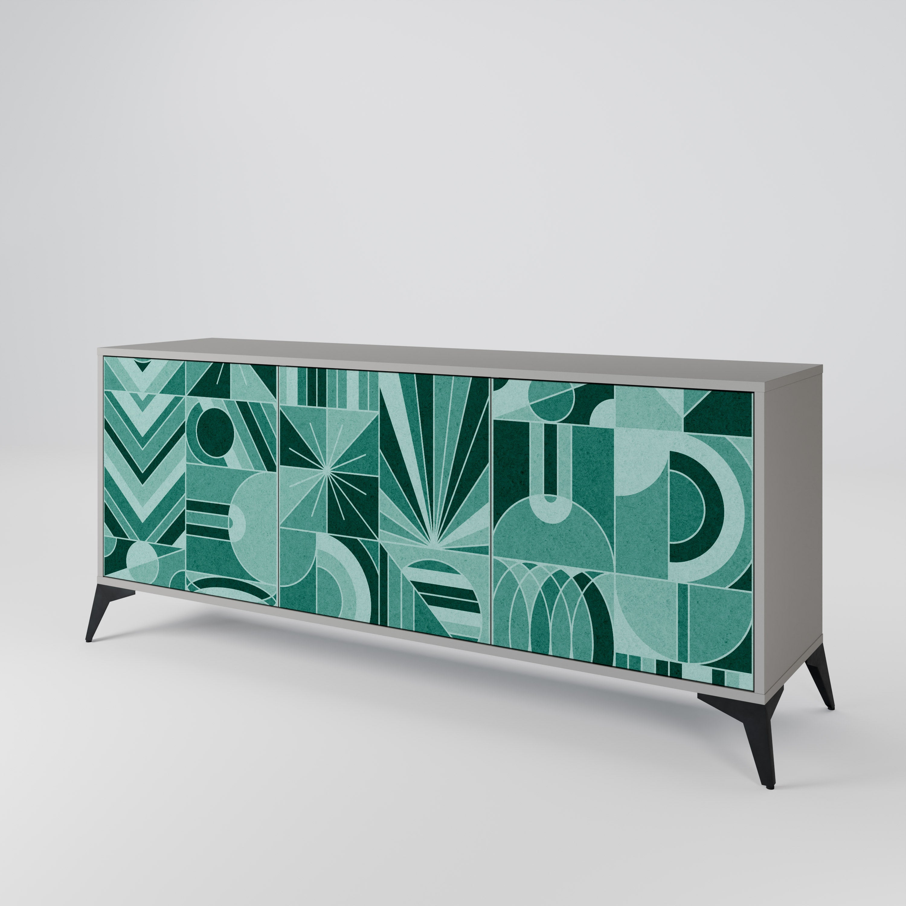 HARMONIC GRID Komoda 3-drzwiowa korpus Szary